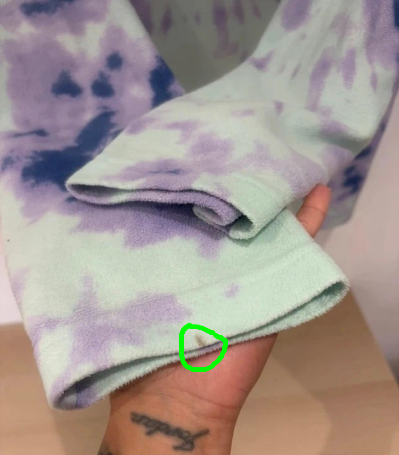 Berghaus Tie-Dye 1/4 Zip Fleece – XXL