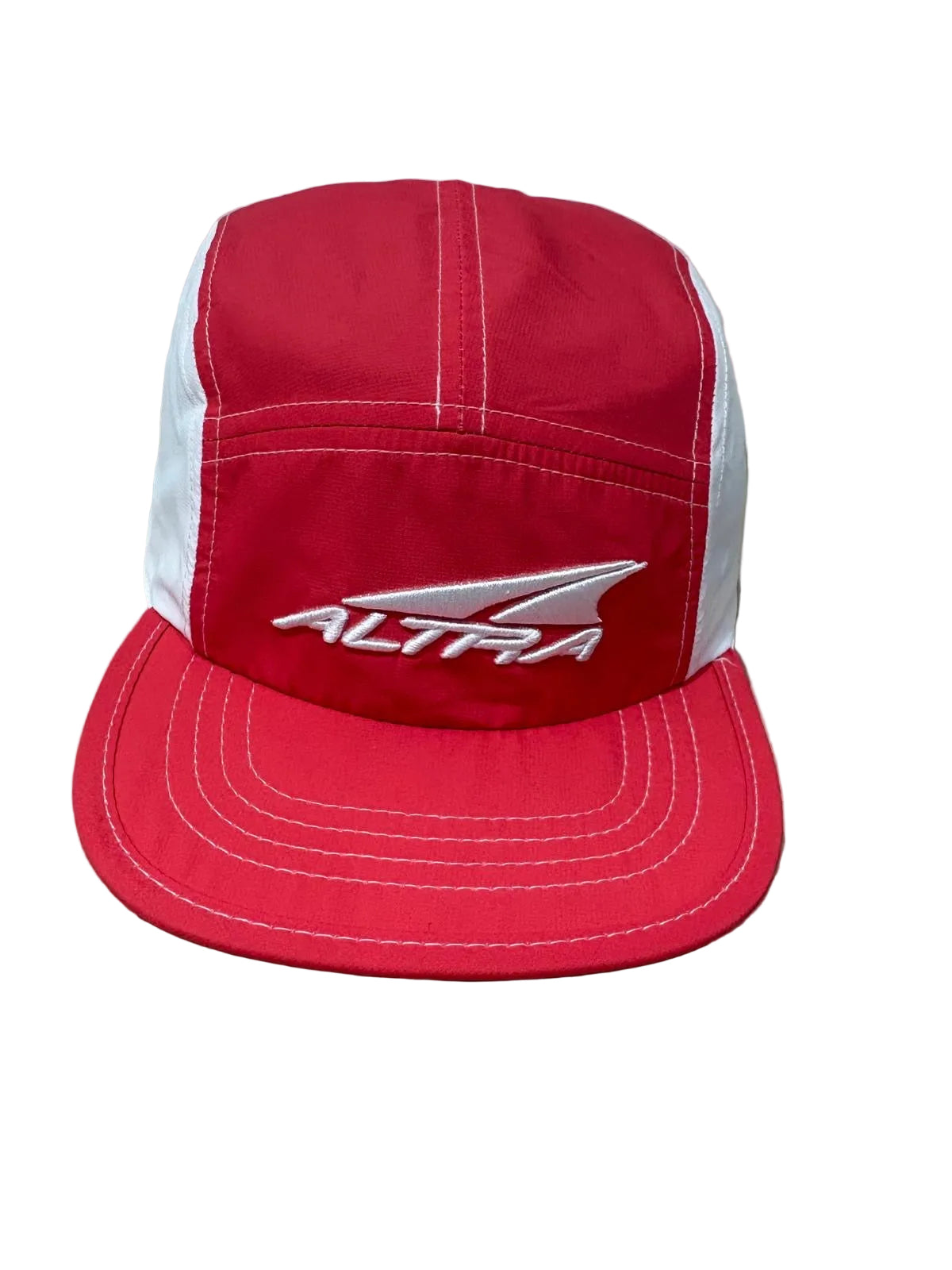 ALTRA Running 5-Panel Cap – Light Red and White