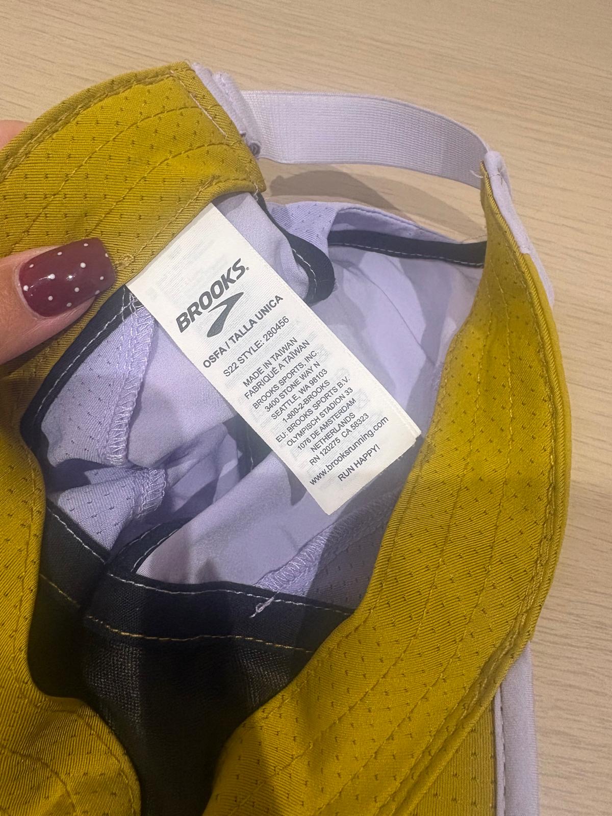 Brooks Women’s Running Cap – Yellow / Lilac