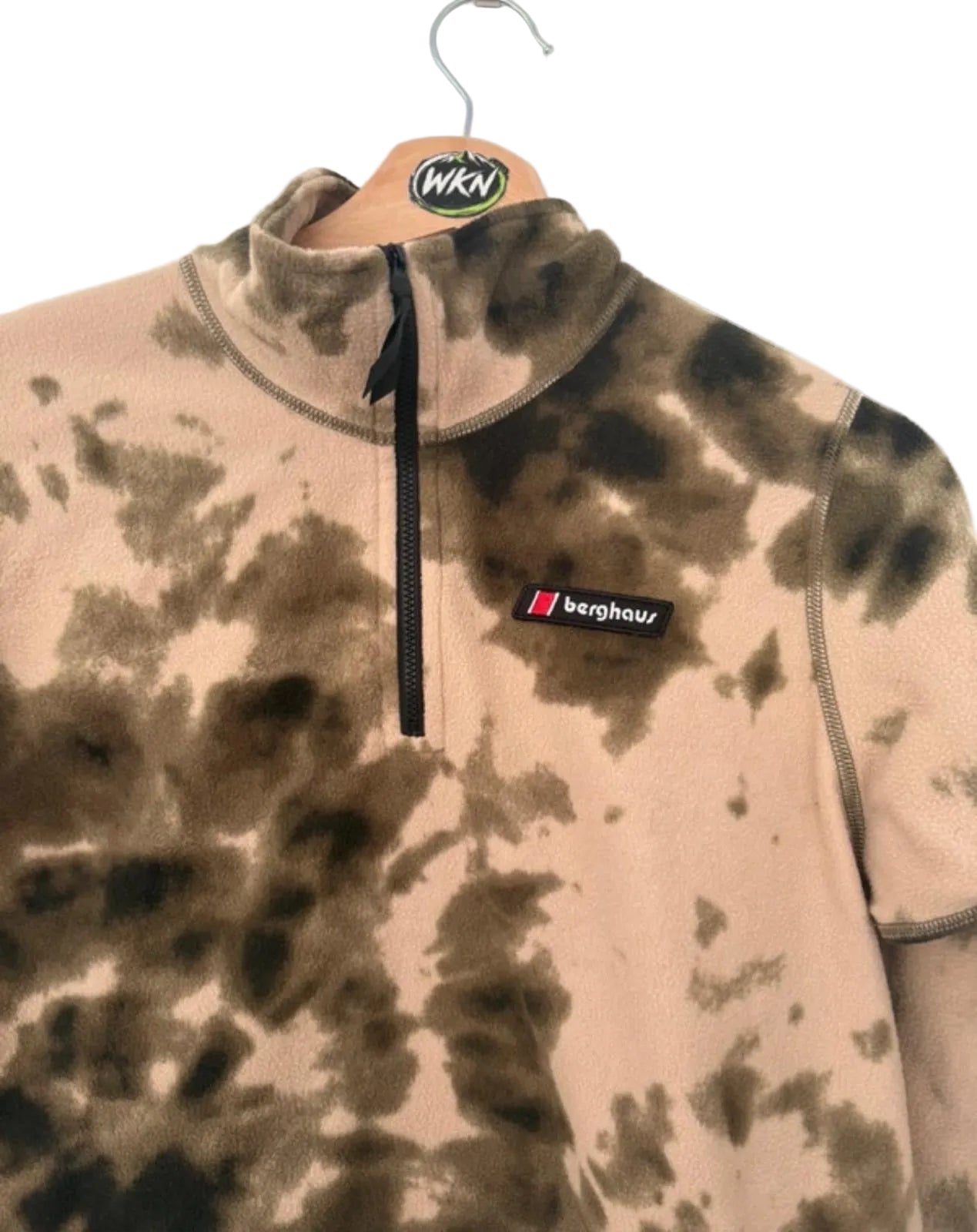 Berghaus Trango 1/4 Zip Fleece – Brown/Tan Tie Dye – Small