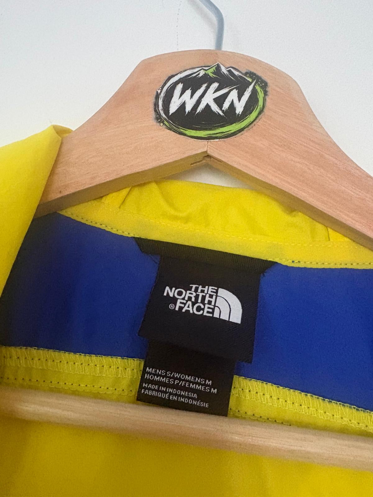 The North Face Extreme WindWall Anorak Jacket – Yellow / Blue – Men’s Medium/womens small