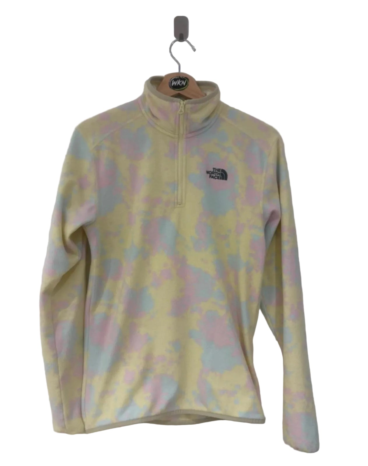 The North Face 1/4 Zip Fleece – Pastel Tie Dye – XS