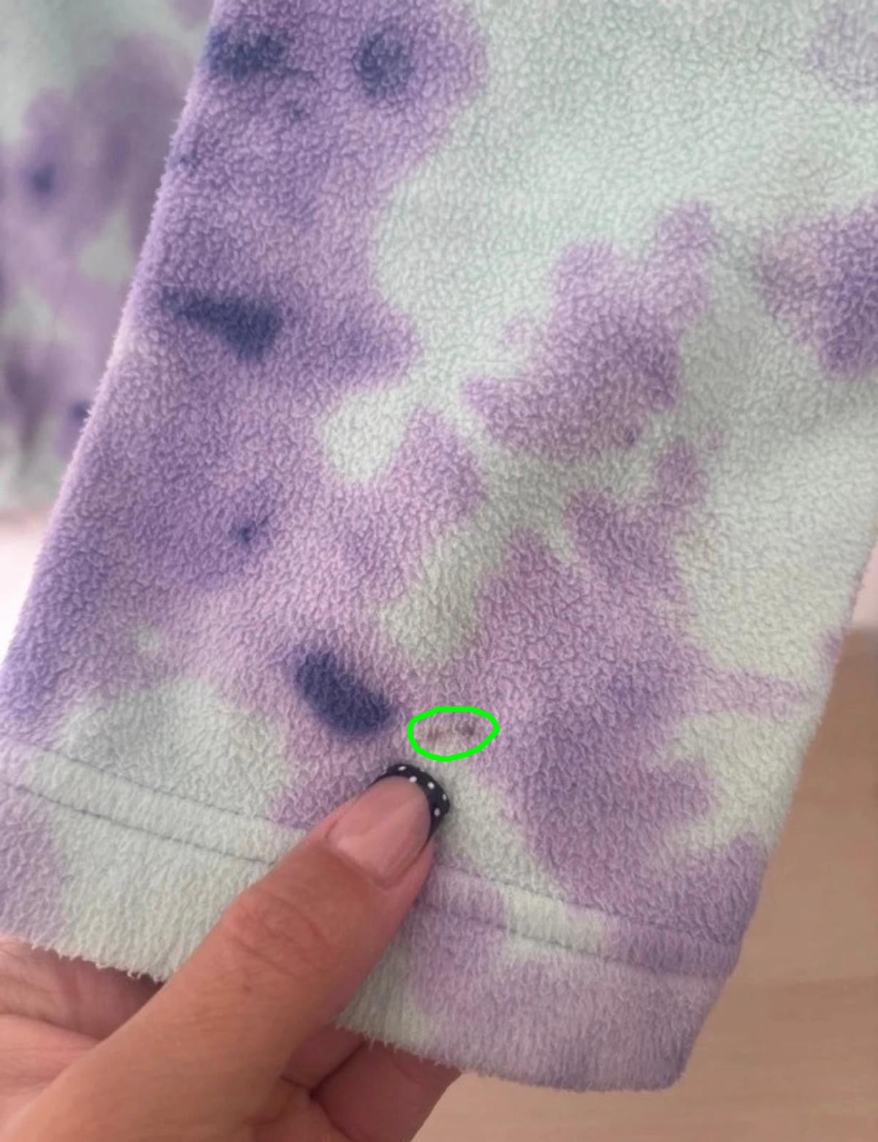 BERGHAUS TIE-DYE FLEECE – MINT / PURPLE – UK L