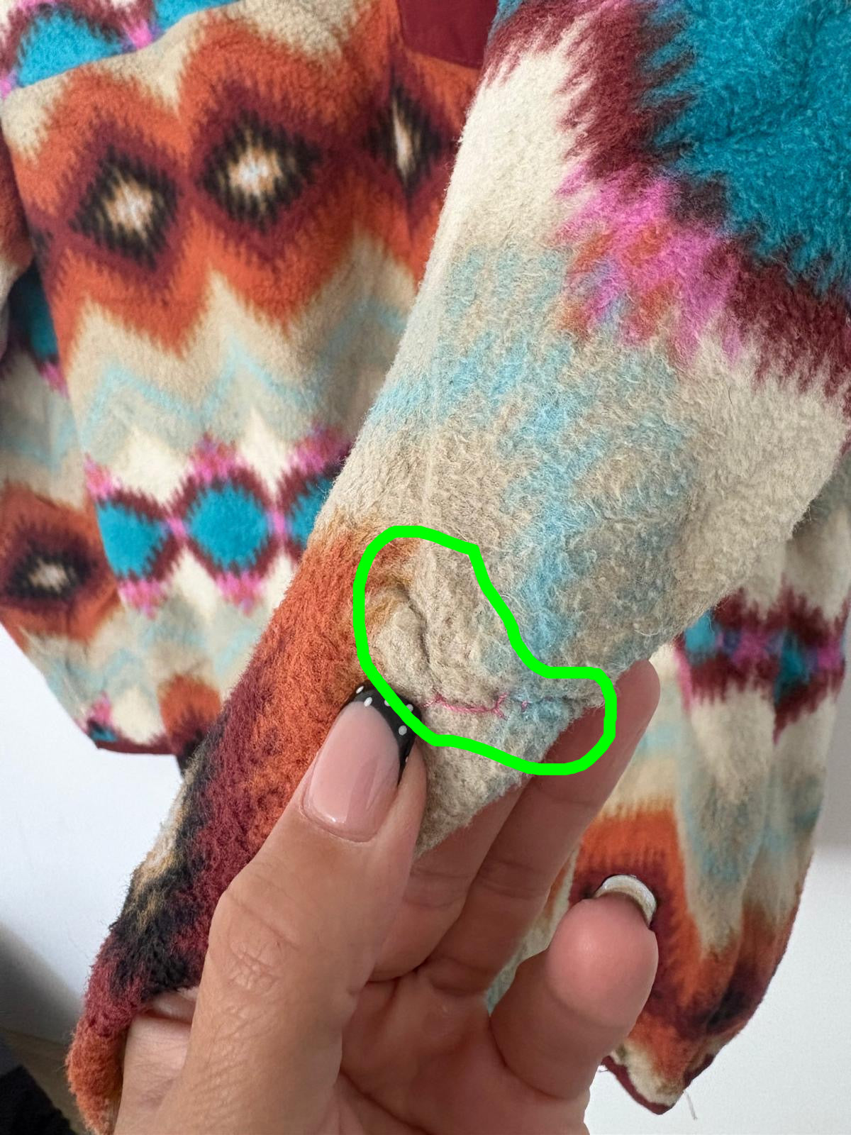 Patagonia Synchilla Snap-T Fleece – Aztec Geometric Print – XS-size 8 -small 10