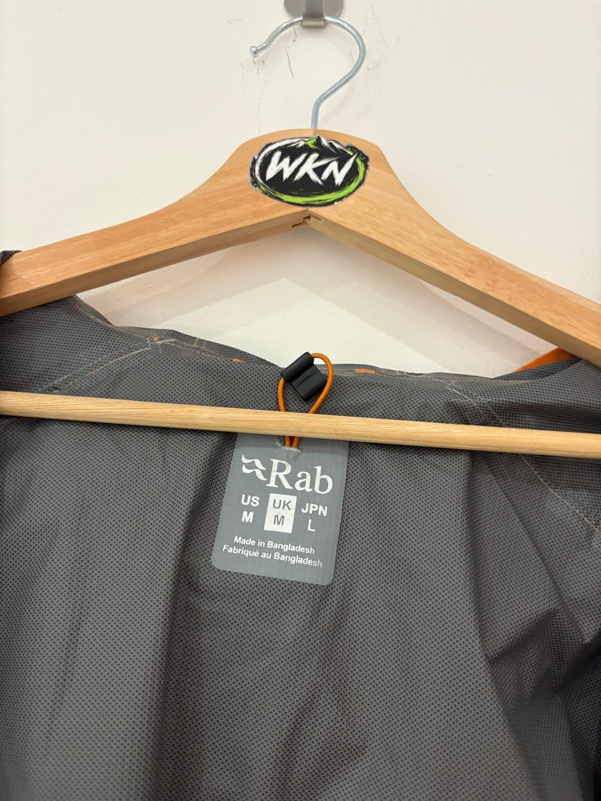 Rab downpour trail light Waterproof Shell Jacket – Orange/Grey – medium