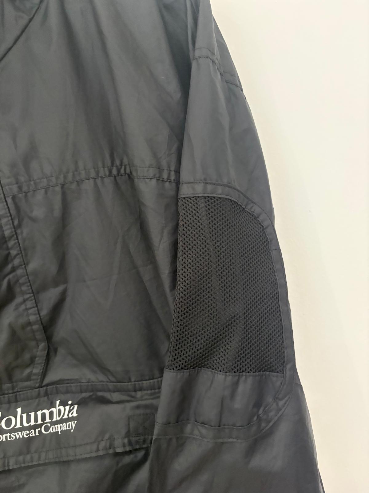 Columbia Sportswear Company Hooded Windbreaker – Black – Large