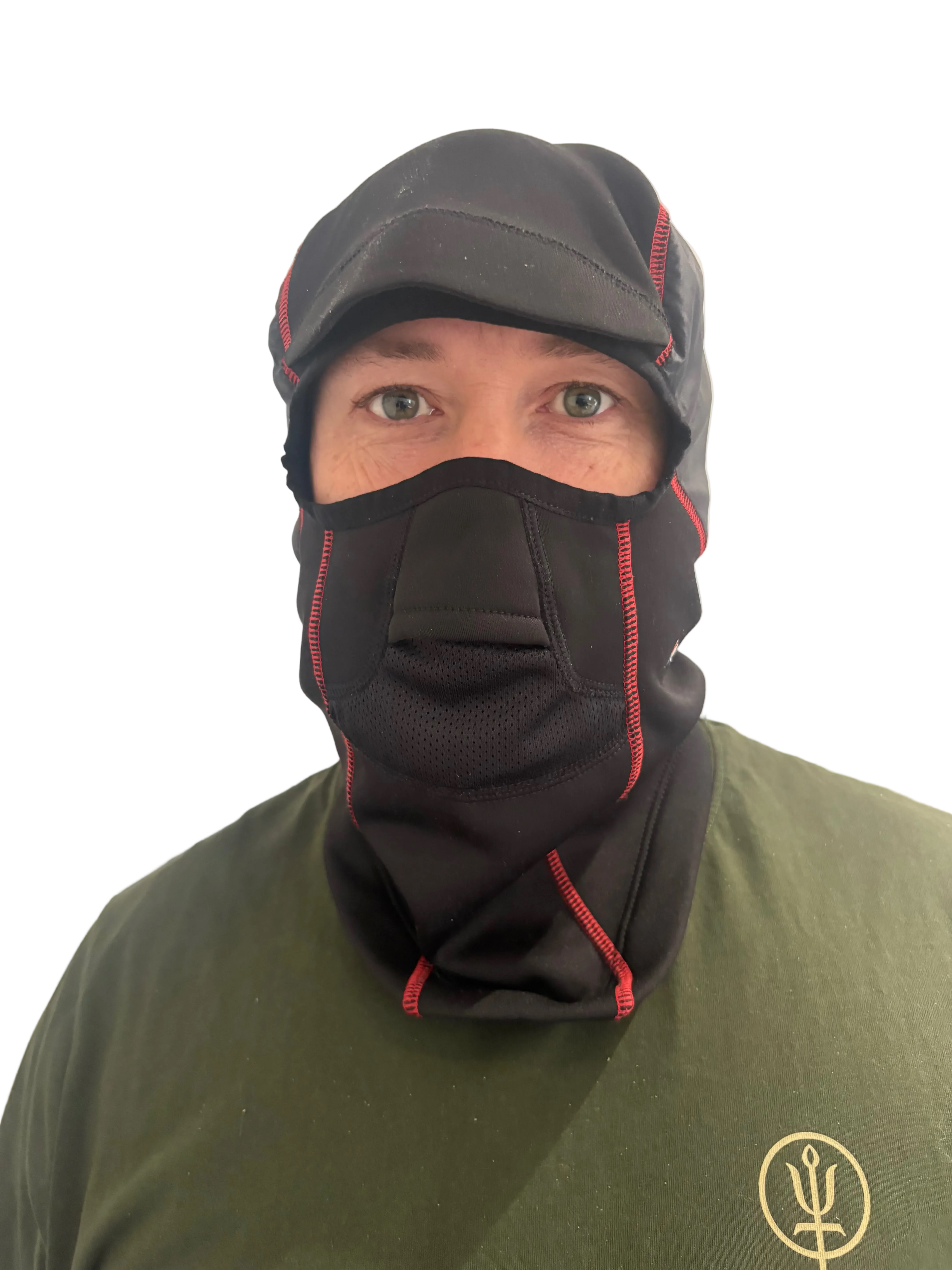 Montane Pertex Quantum Balaclava / Mountain Cap – Black &amp; Red – Grade A