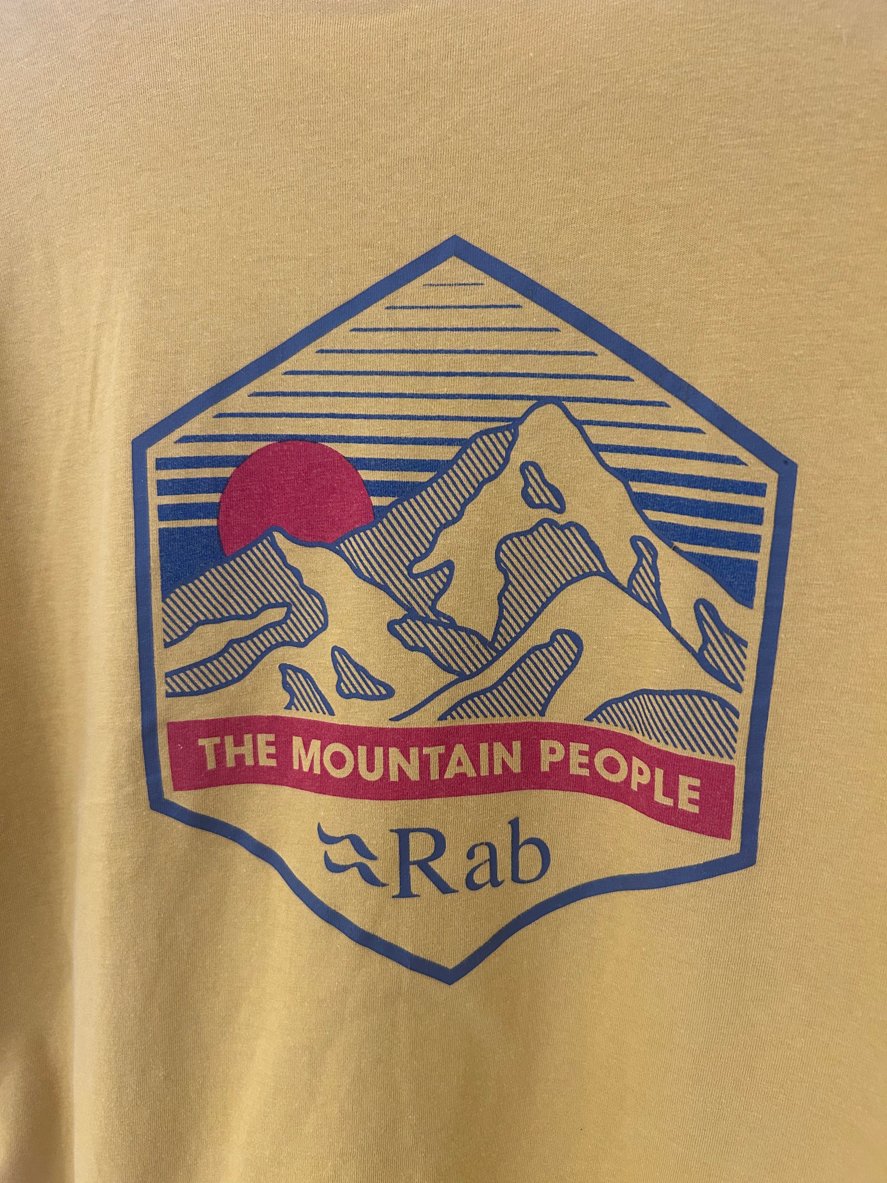 Rab The Mountain People Graphic T-Shirt – Mustard – XL