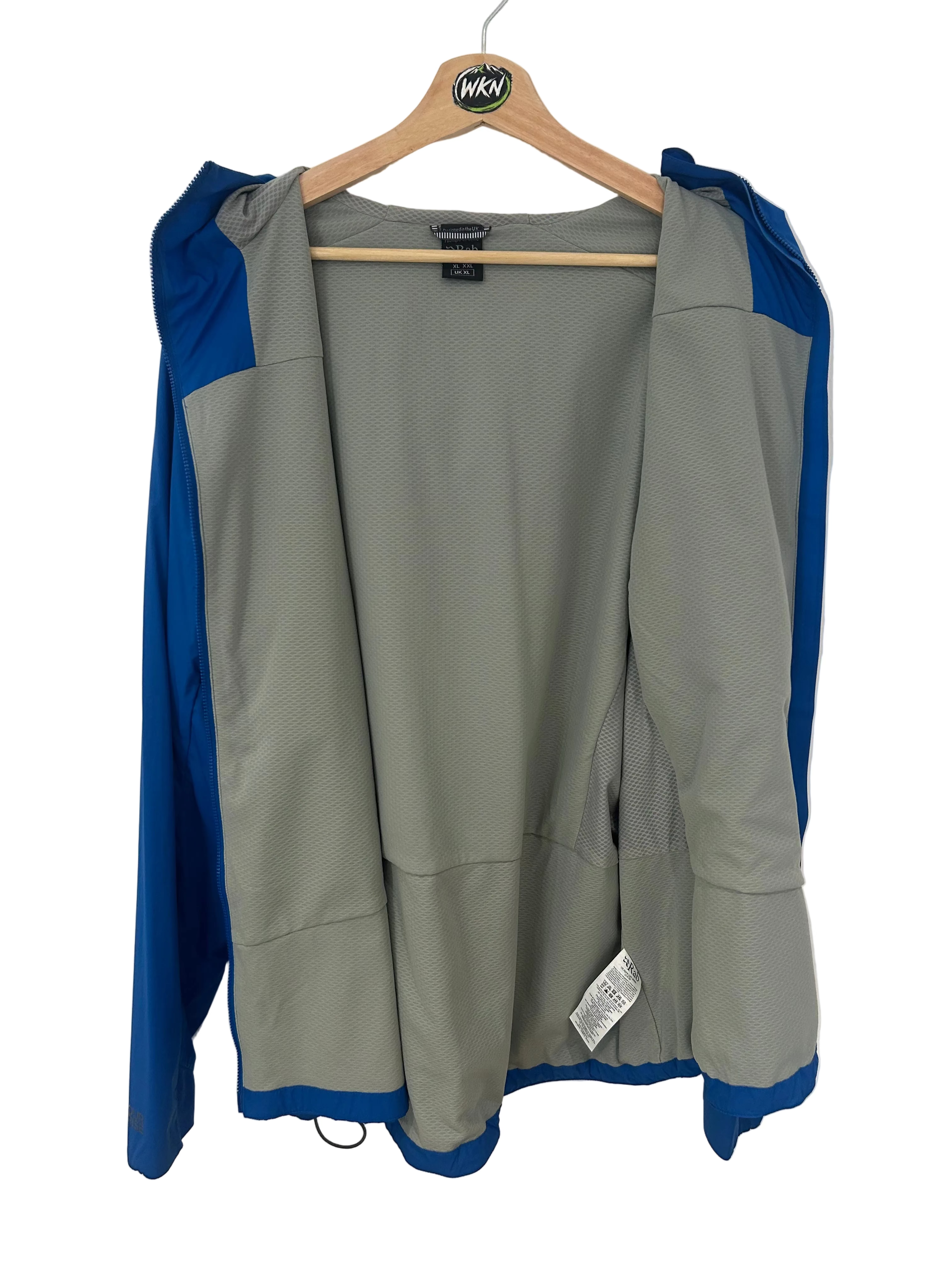 Rab Vapour-Rise Pertex Quantum Air Hooded Jacket – Blue – XL