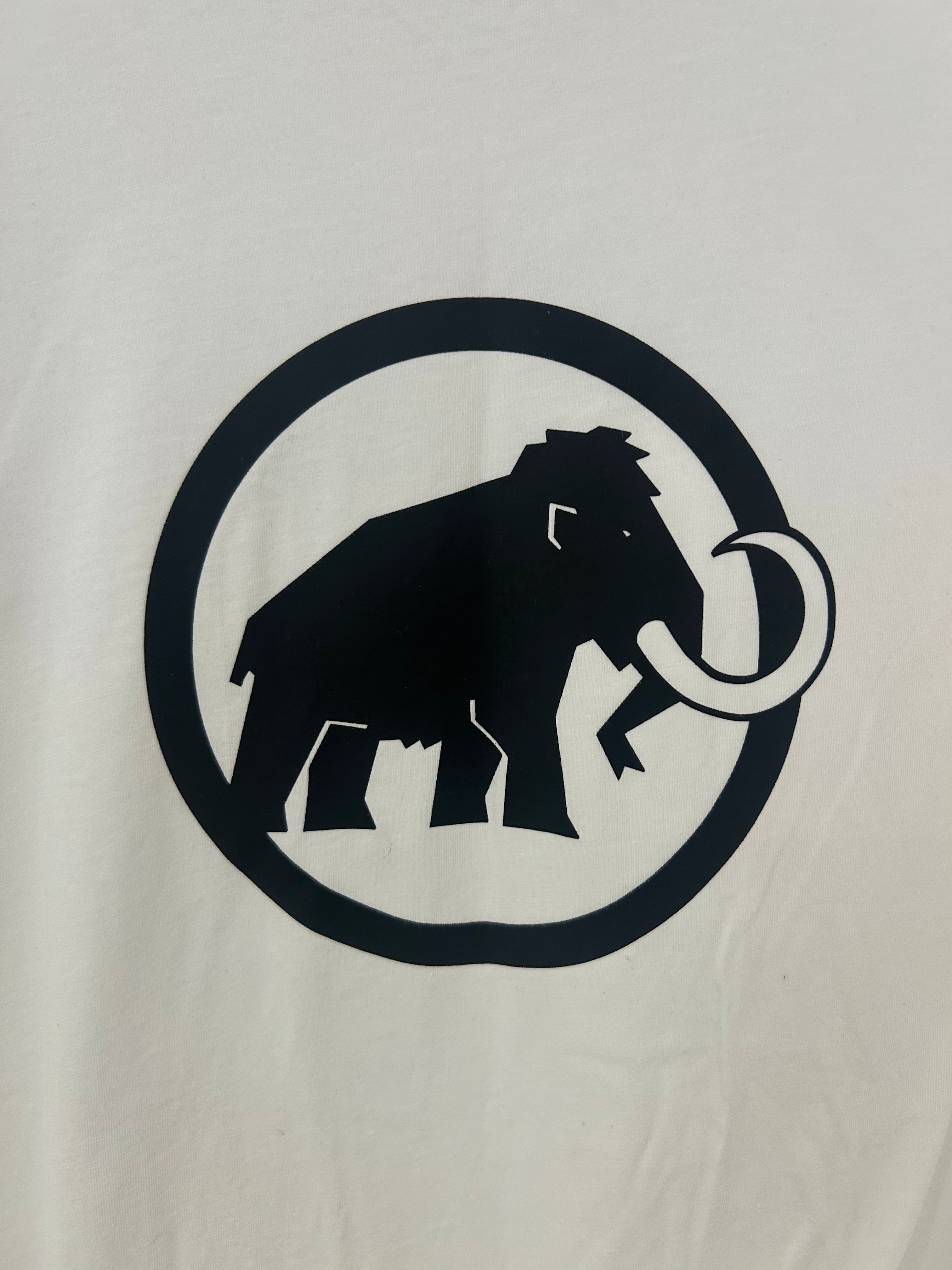 Mammut Logo T-Shirt – White / Black (L)
