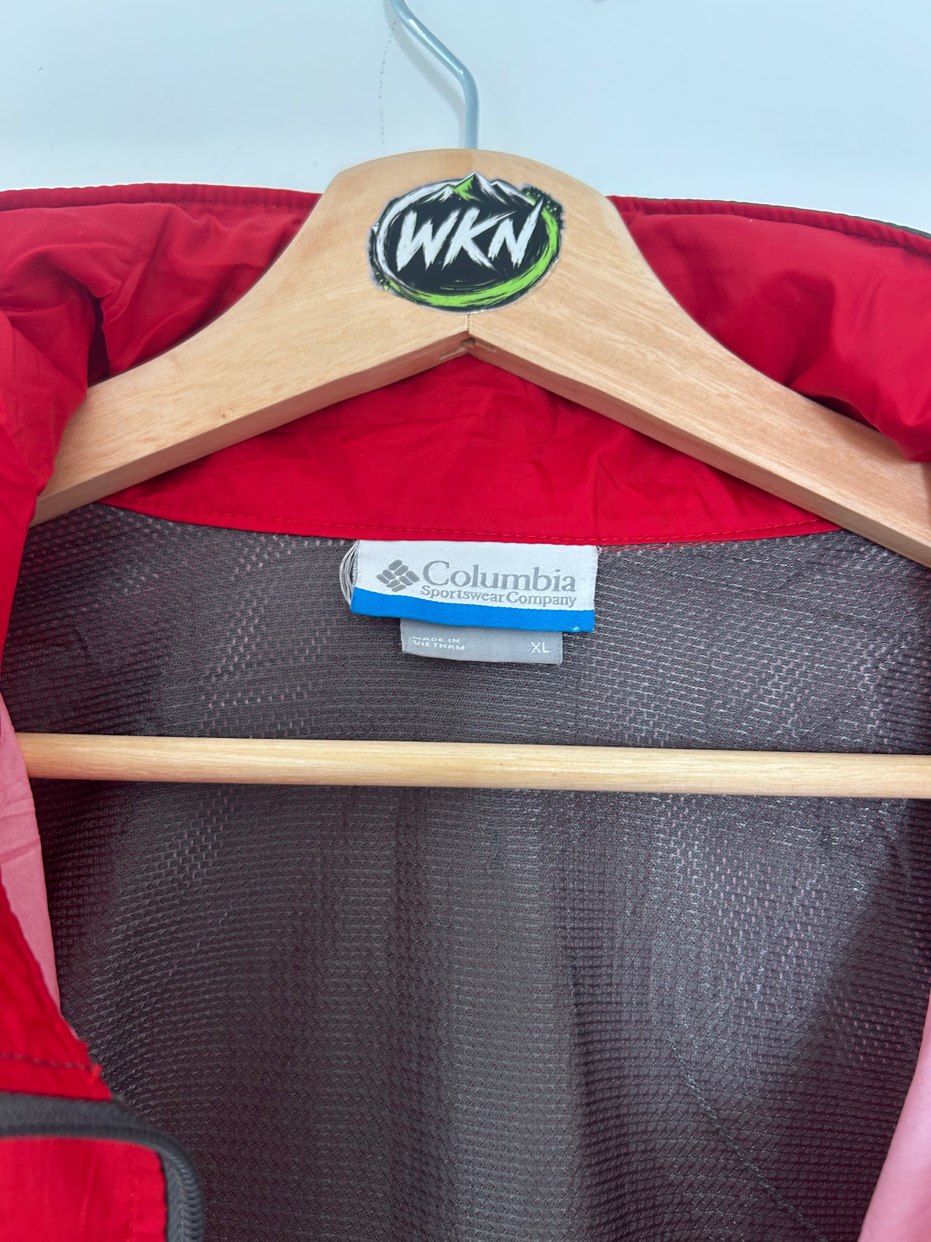 Columbia Lightweight Windbreaker Jacket – Red – XL