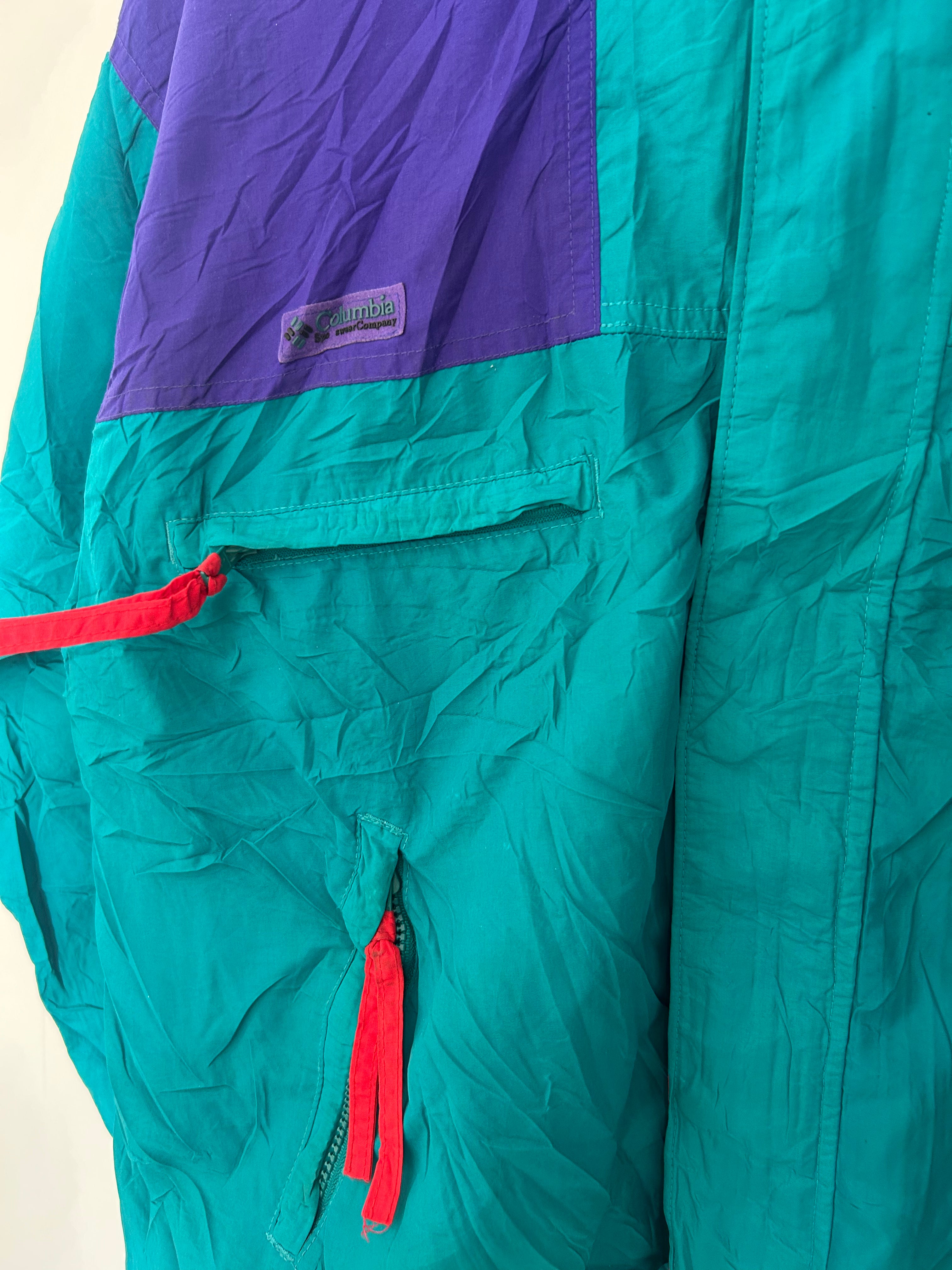 Vintage Columbia Ski Jacket – Teal / Purple – Men’s L