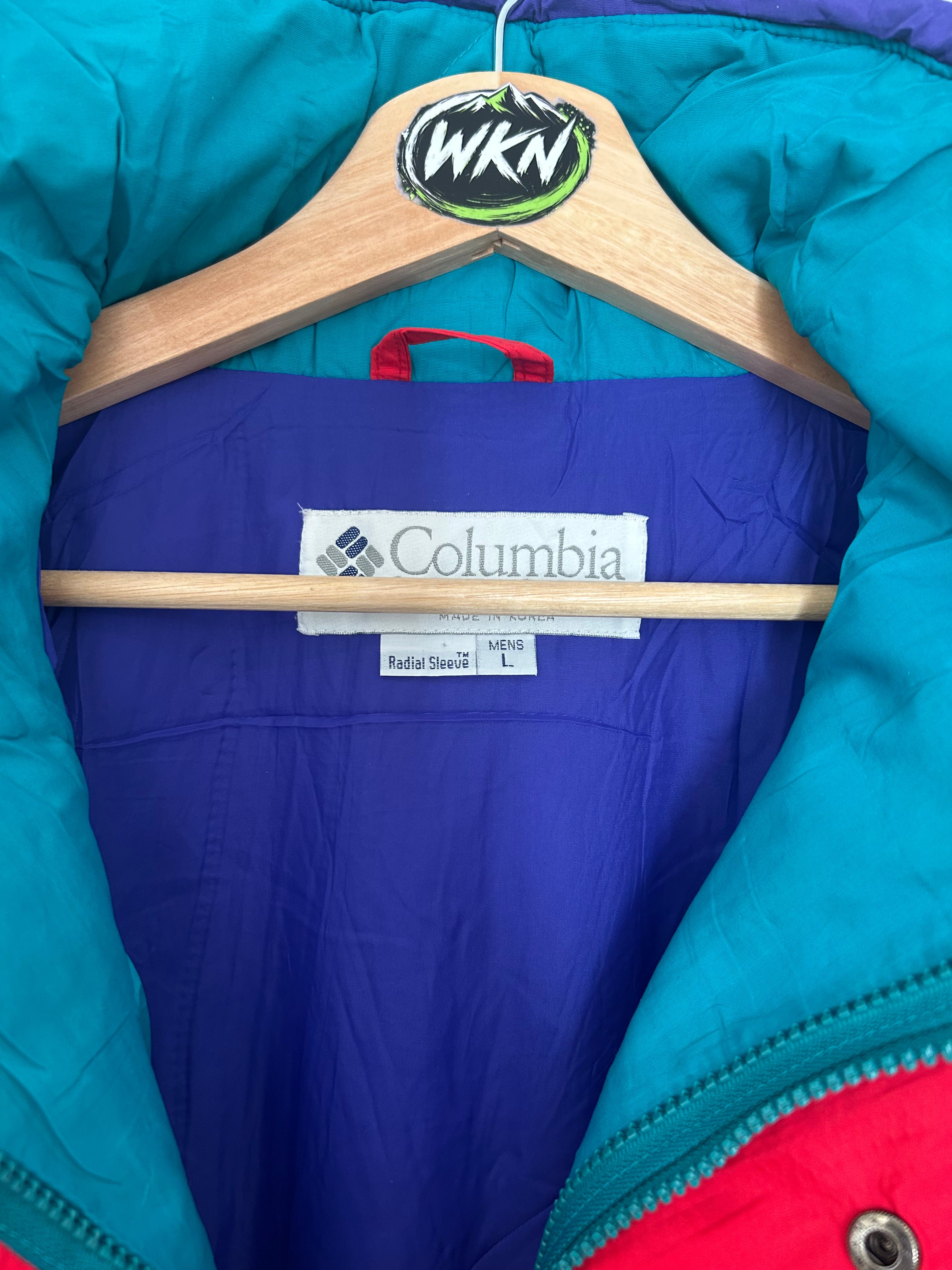 Vintage Columbia Ski Jacket – Teal / Purple – Men’s L