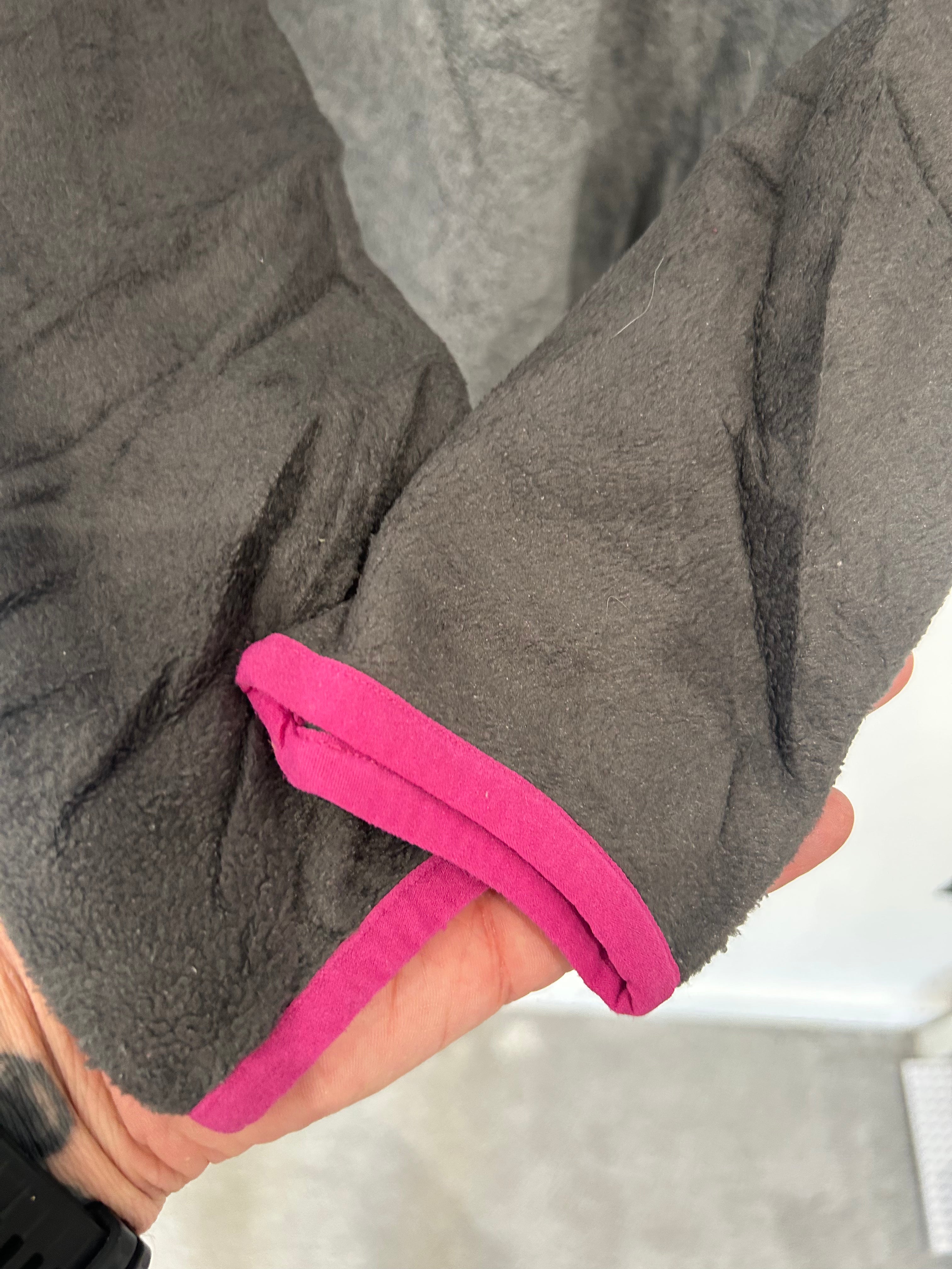 Vintage Columbia Snap-T Fleece – Grey / Charcoal / Pink women's 12/14