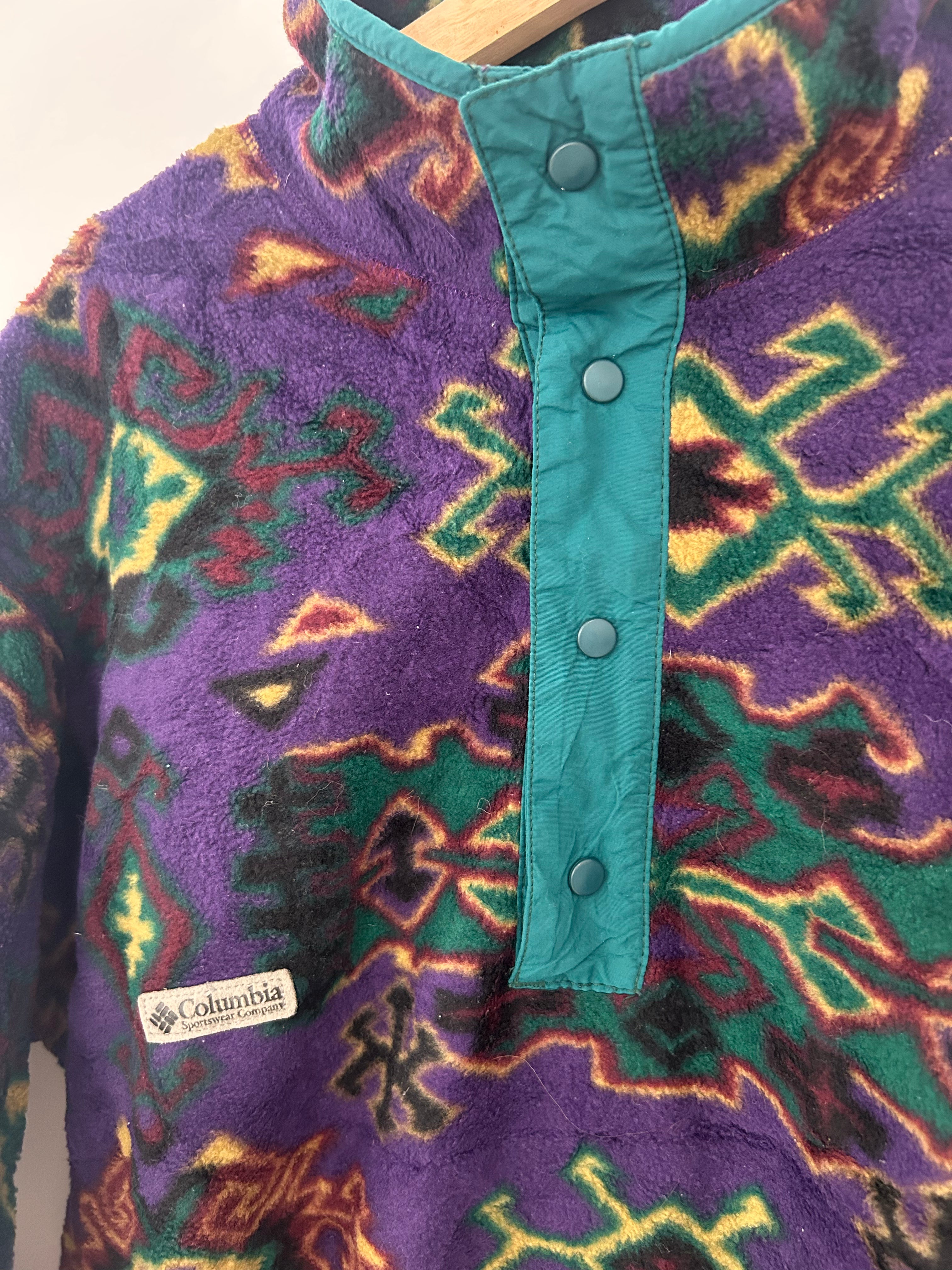 Vintage Columbia Snap-T Fleece Mens M
