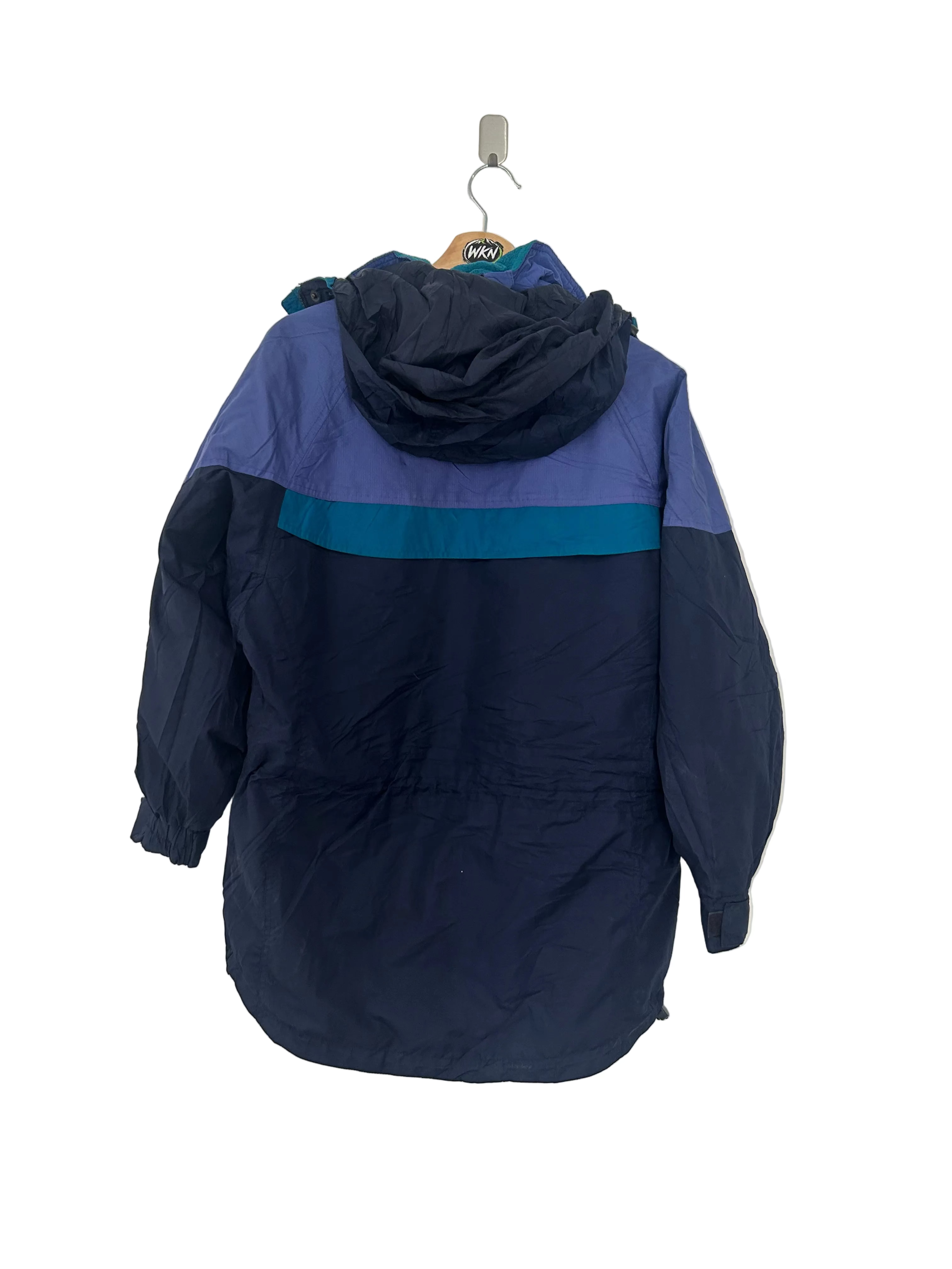Columbia Waterproof Hooded Jacket – Navy/Teal/Purple – Womens-Size S