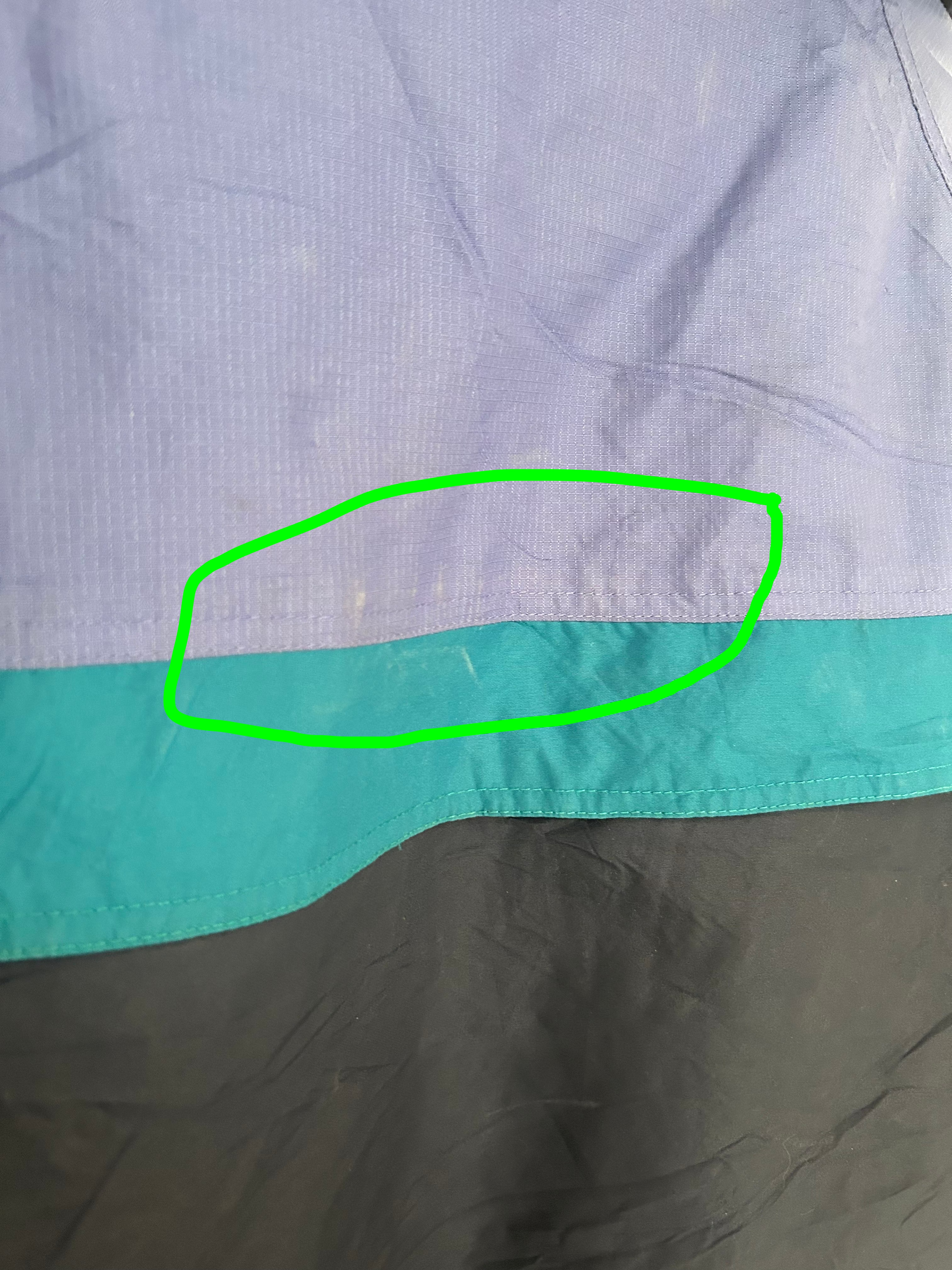 Columbia Waterproof Hooded Jacket – Navy/Teal/Purple – Womens-Size S