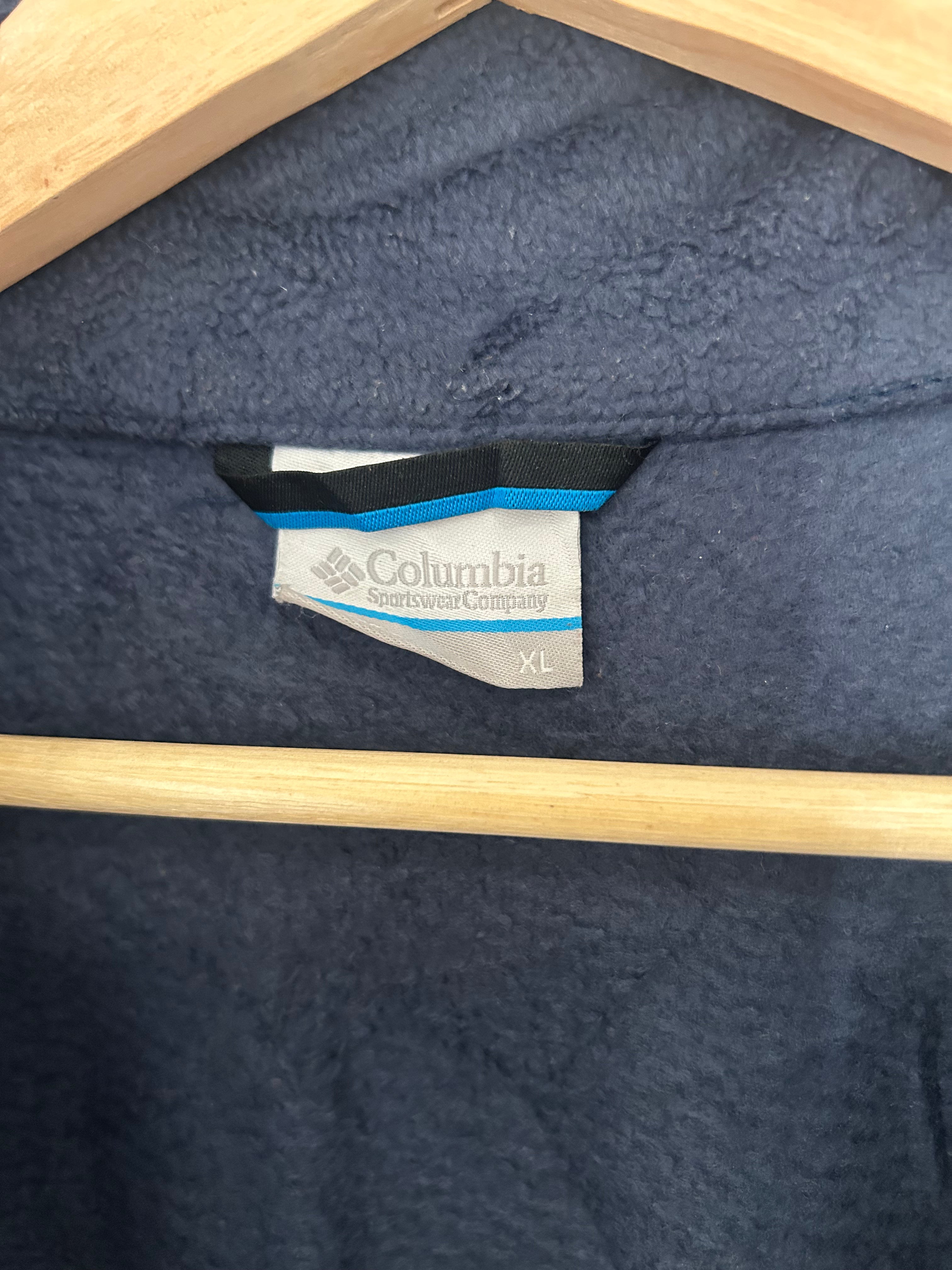 Columbia Full Zip Fleece – Navy – Mens-XL