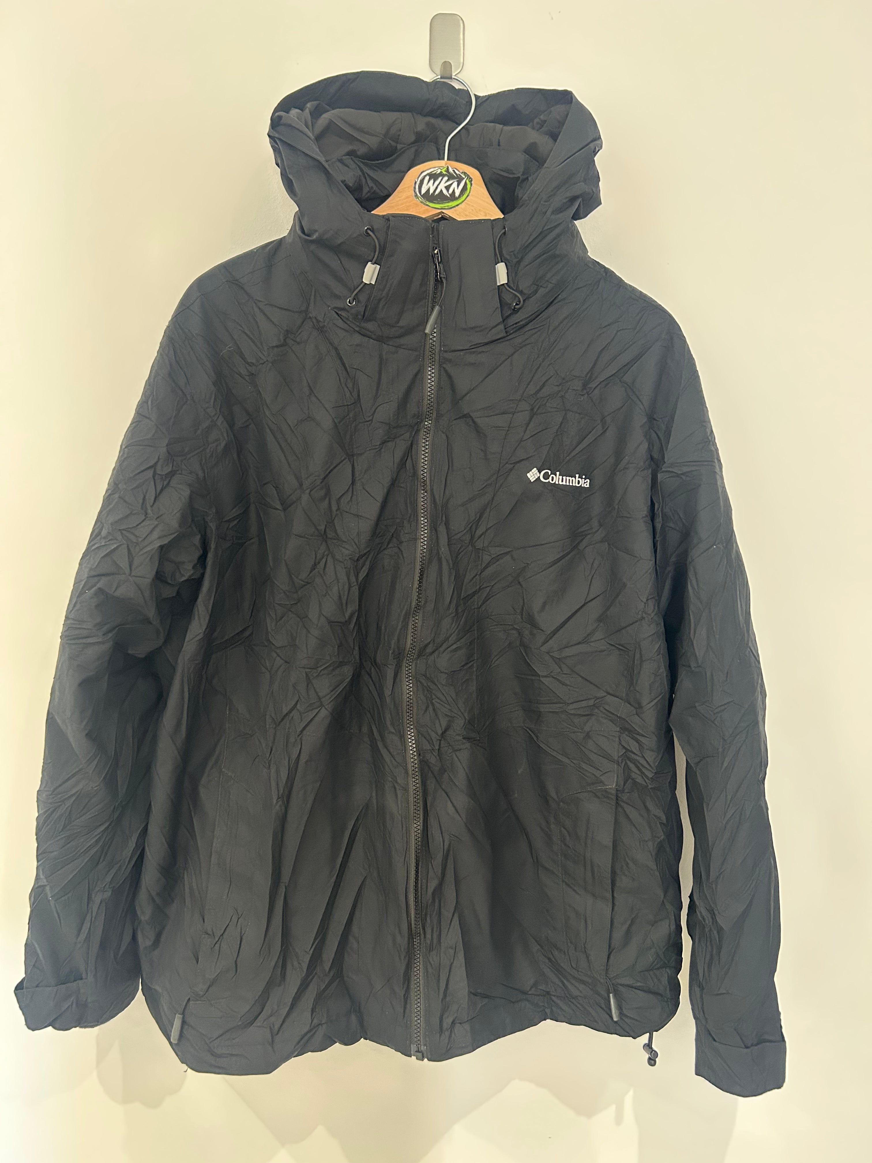 Columbia Interchange Hooded Waterproof Jacket – Black – 2XL