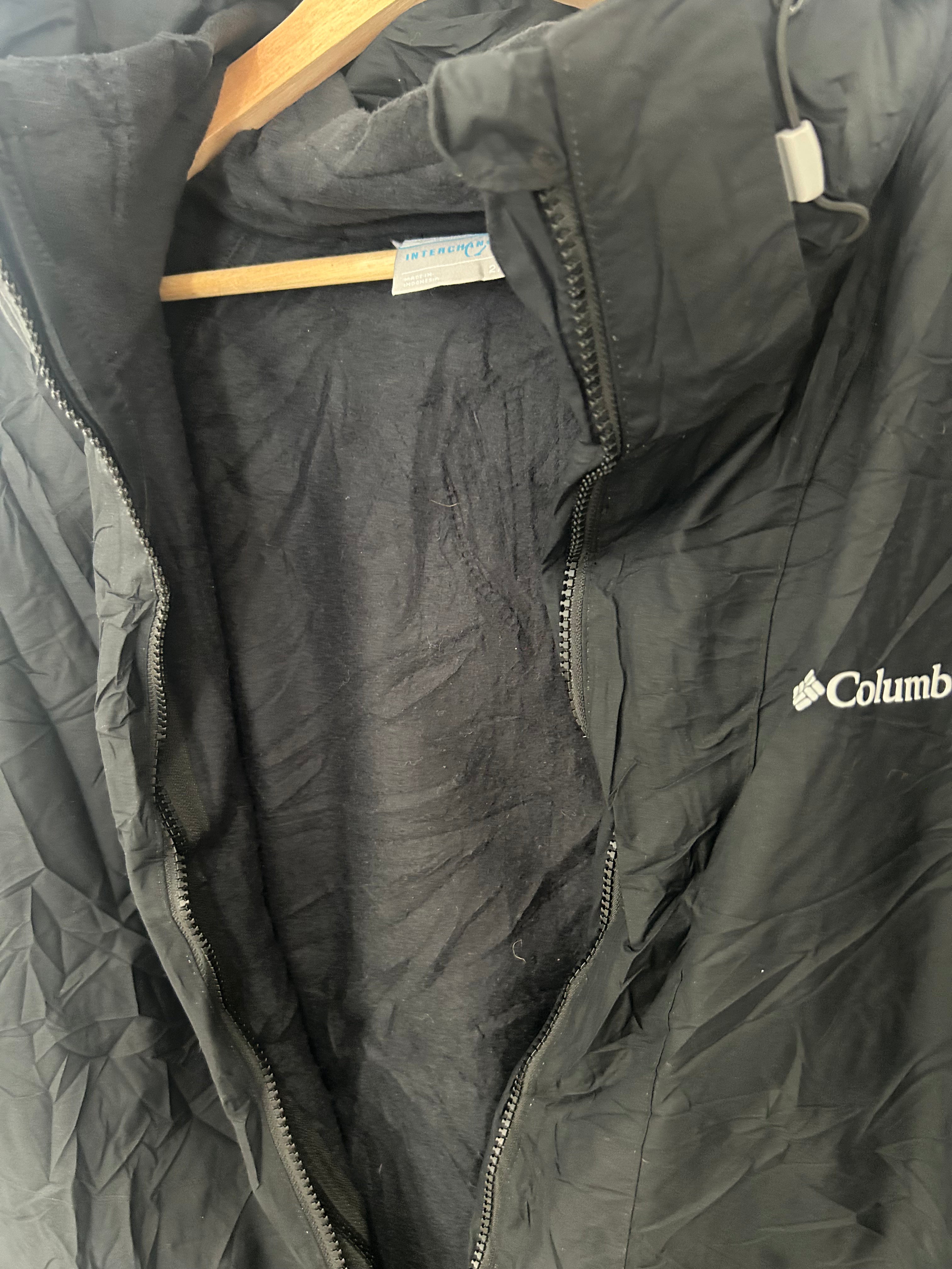 Columbia Interchange Hooded Waterproof Jacket – Black – 2XL
