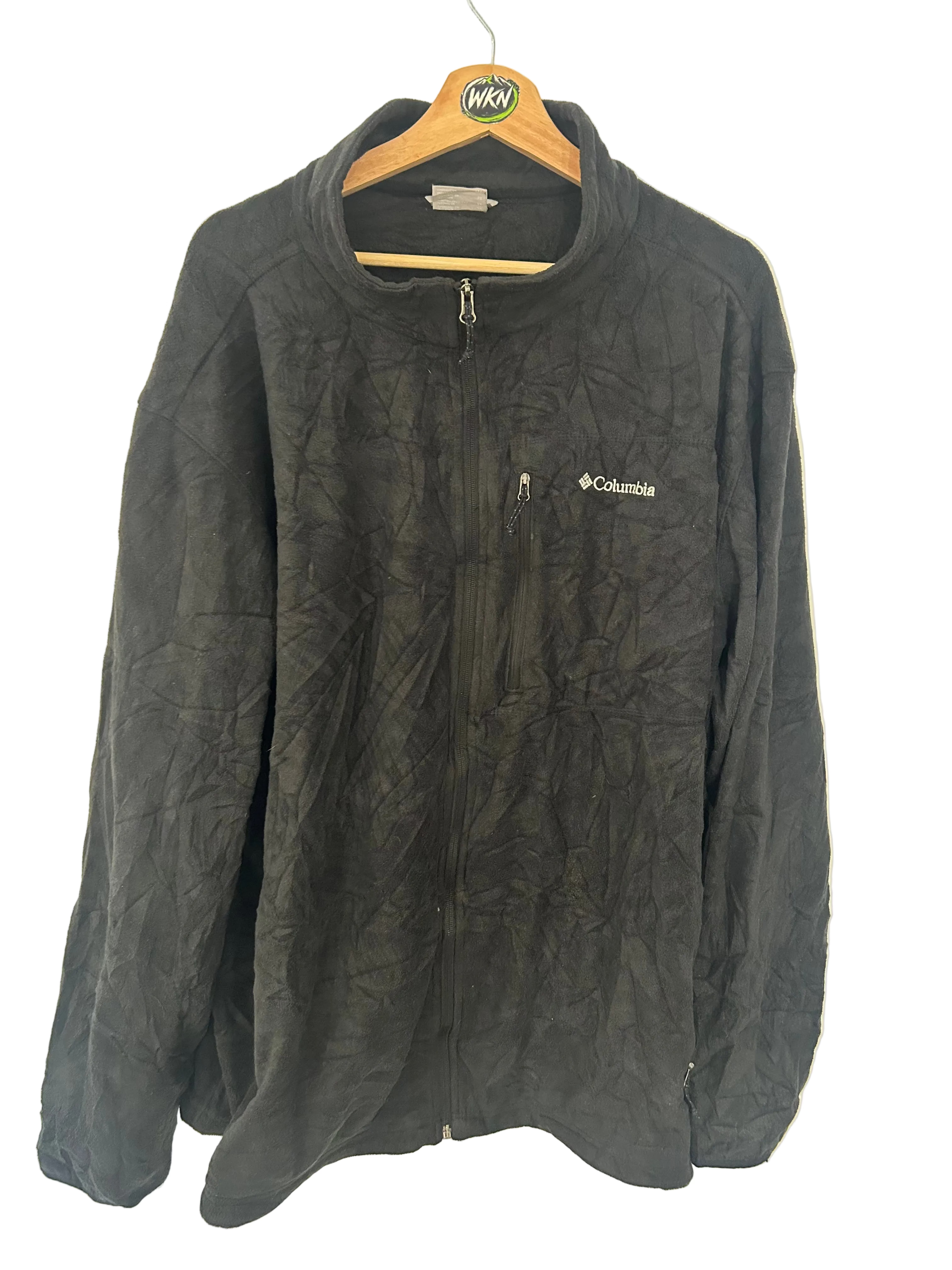 COLUMBIA FULL-ZIP FLEECE JACKET – BLACK – 3XL