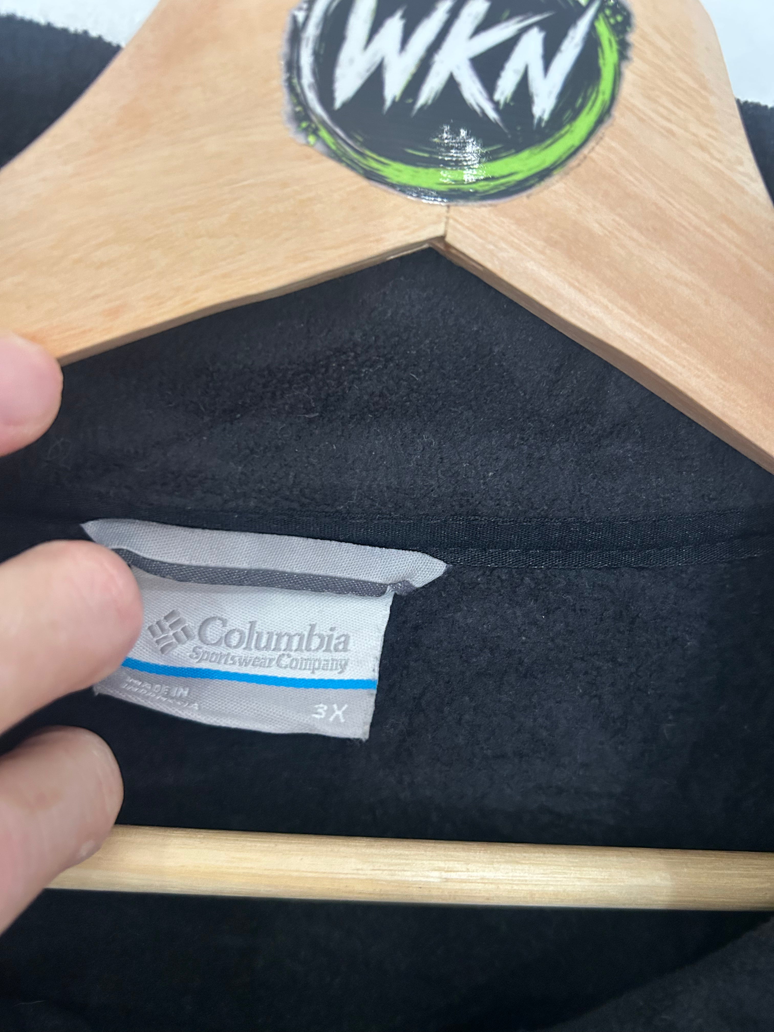 COLUMBIA FULL-ZIP FLEECE JACKET – BLACK – 3XL