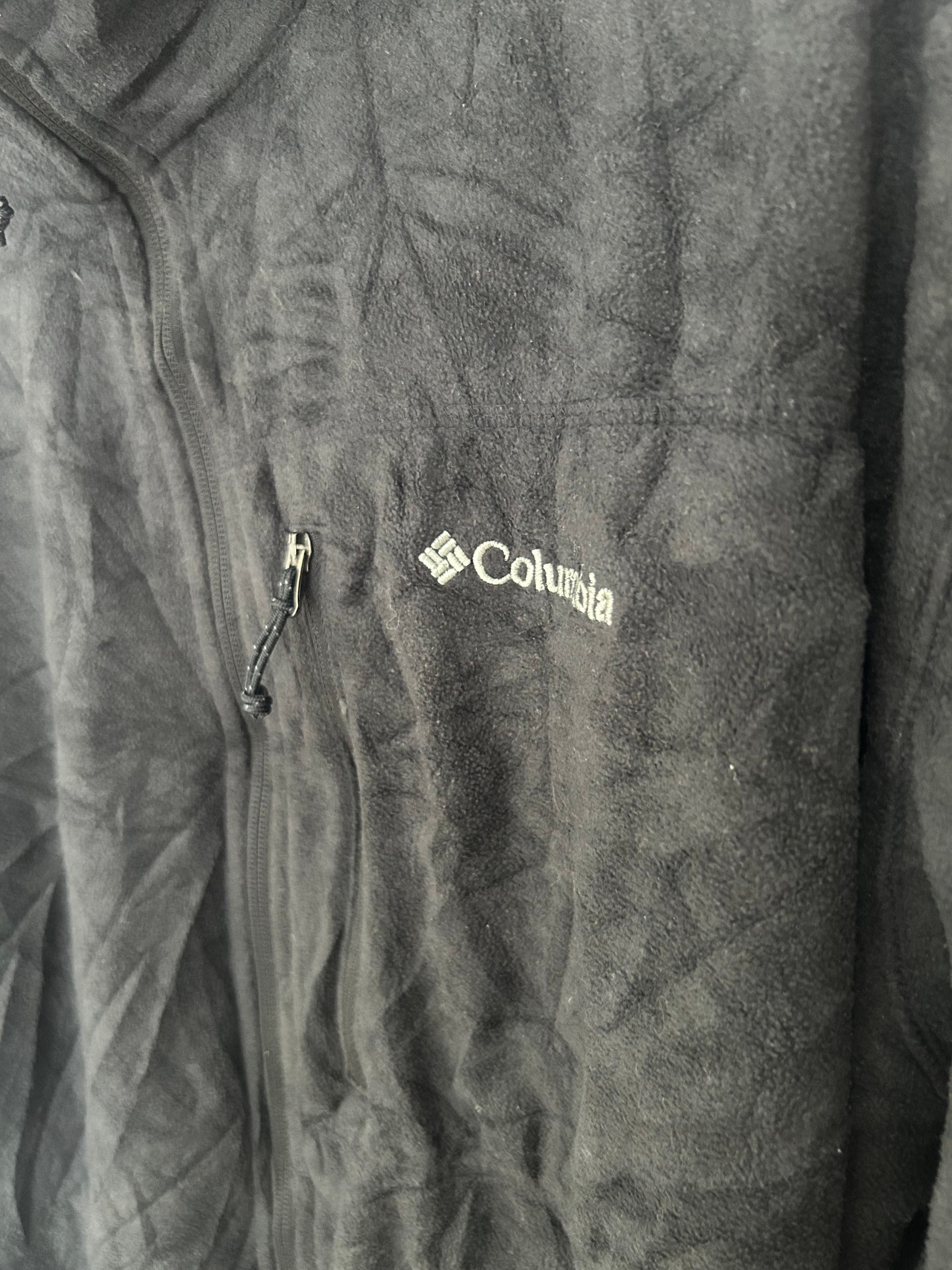COLUMBIA FULL-ZIP FLEECE JACKET – BLACK – 3XL