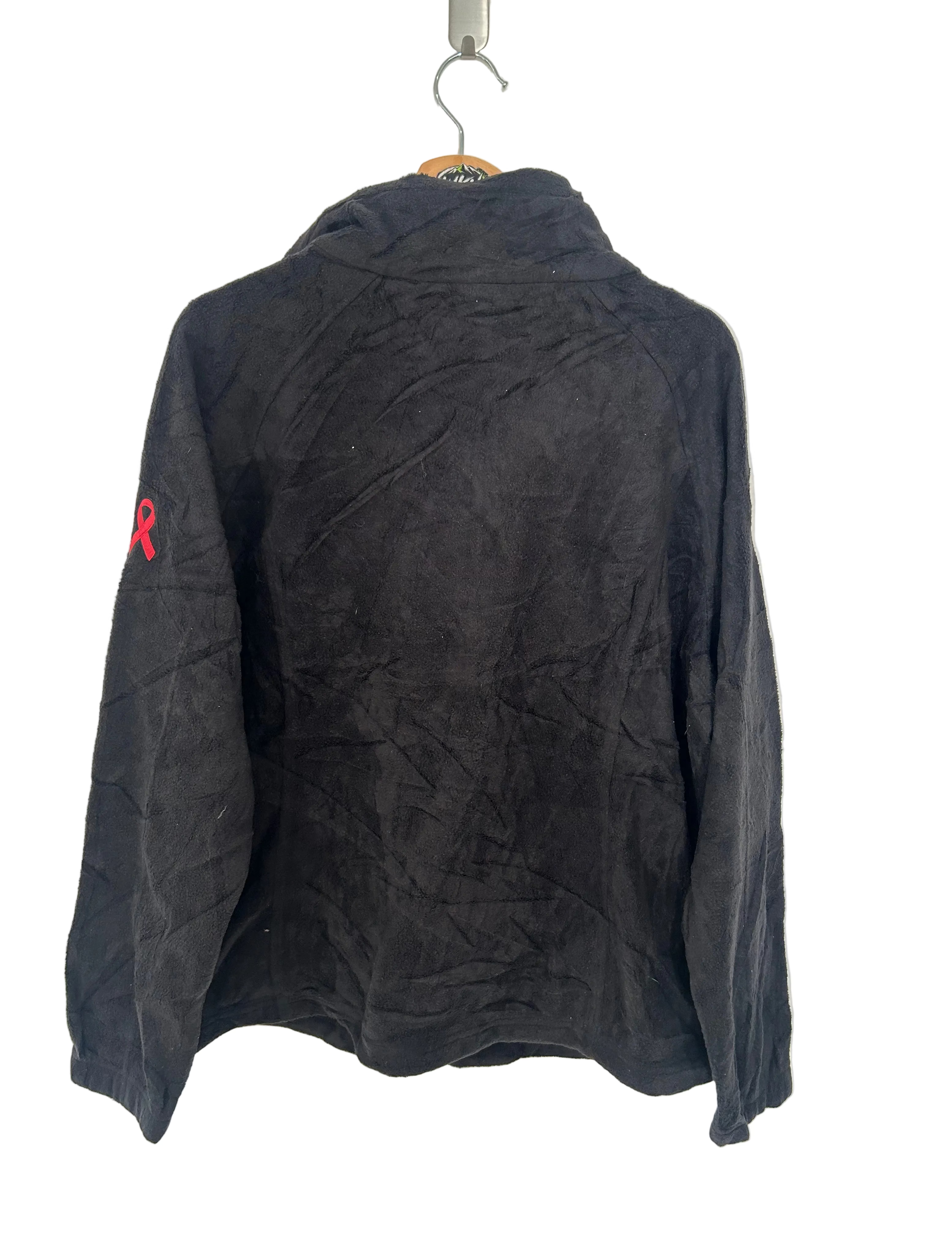 COLUMBIA FULL-ZIP HOODED FLEECE JACKET – BLACK – 2XL