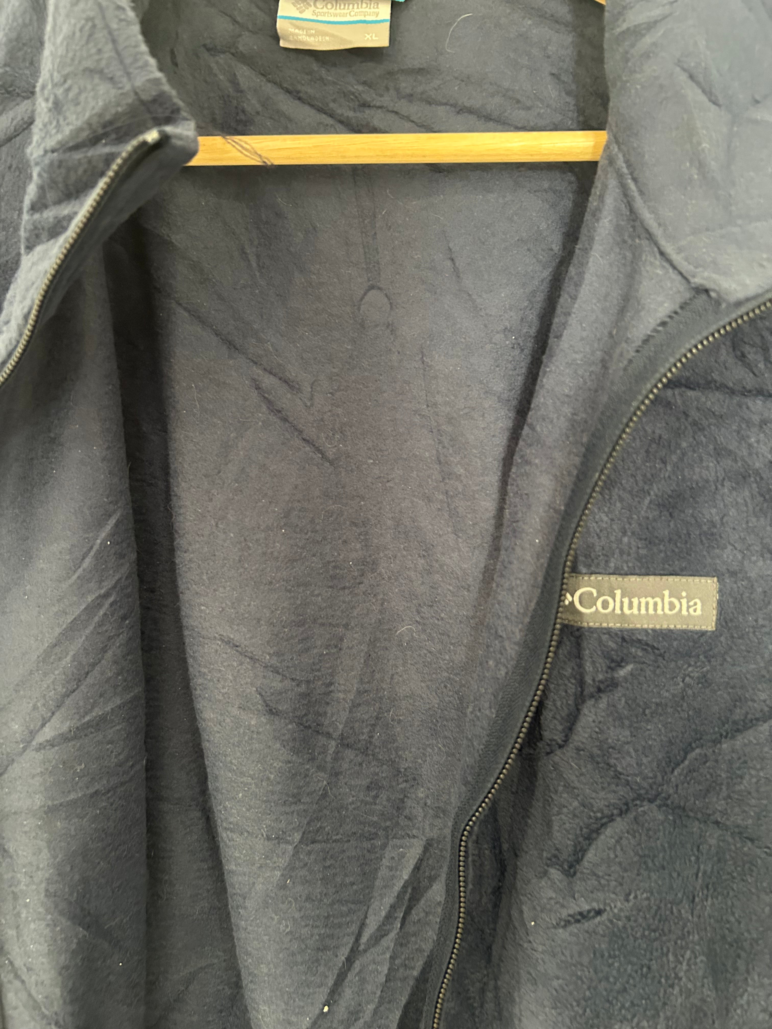 COLUMBIA FULL-ZIP FLEECE GILET – NAVY – XL