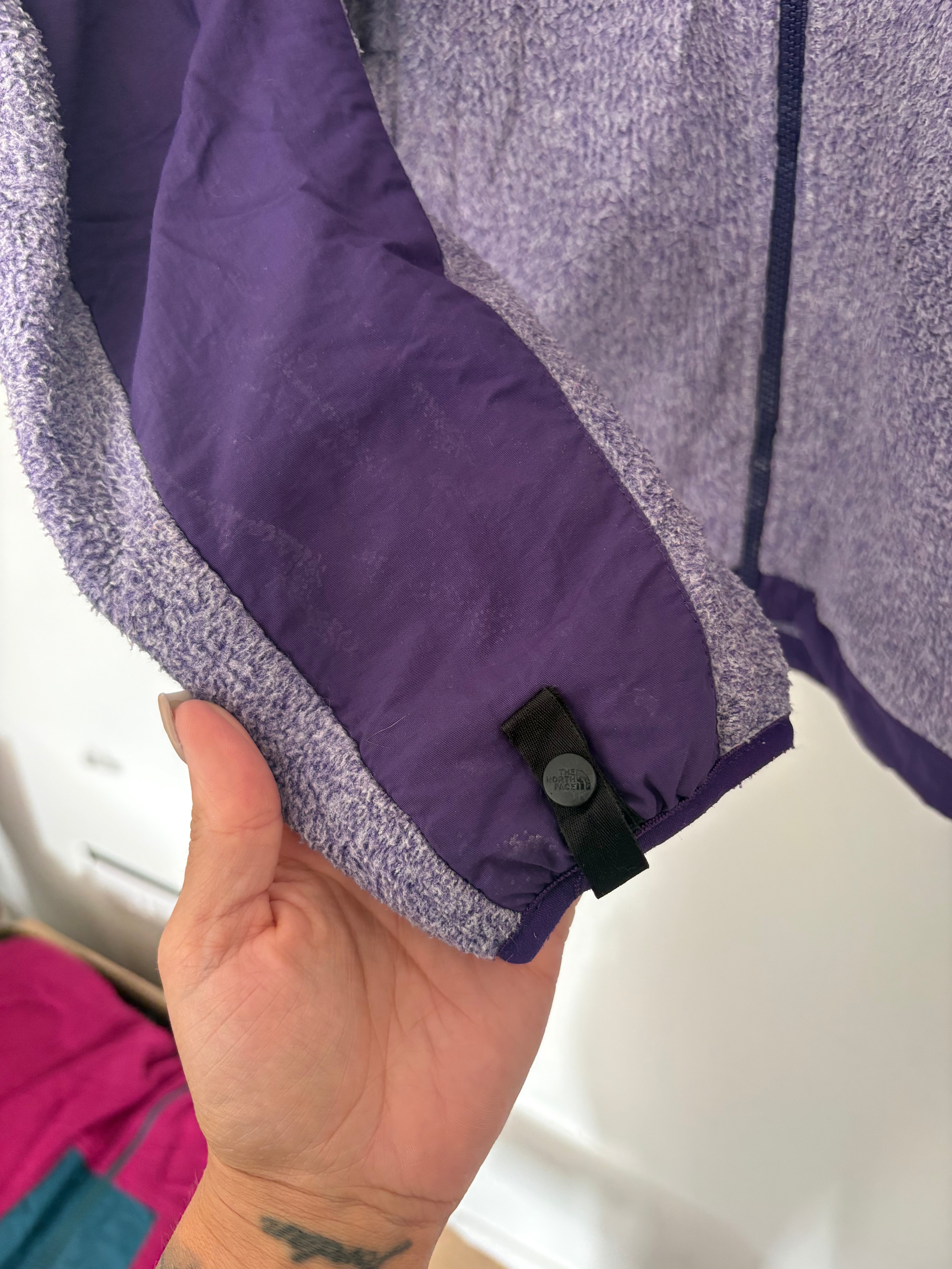 The North Face Women’s Full-Zip Fleece Jacket – Purple / Lilac – Size L