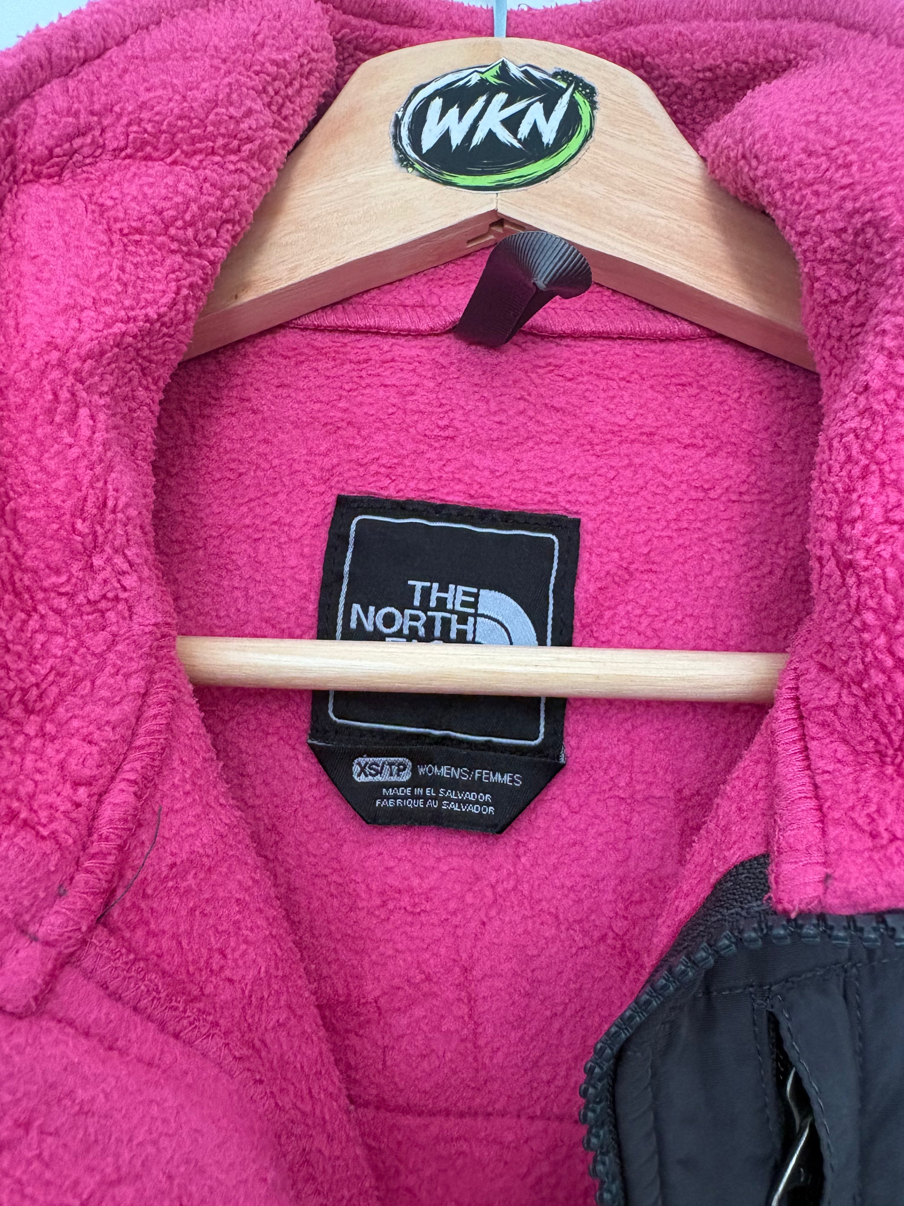 The North Face Women’s Denali-Style Full Zip Fleece – Pink / Black – XS
