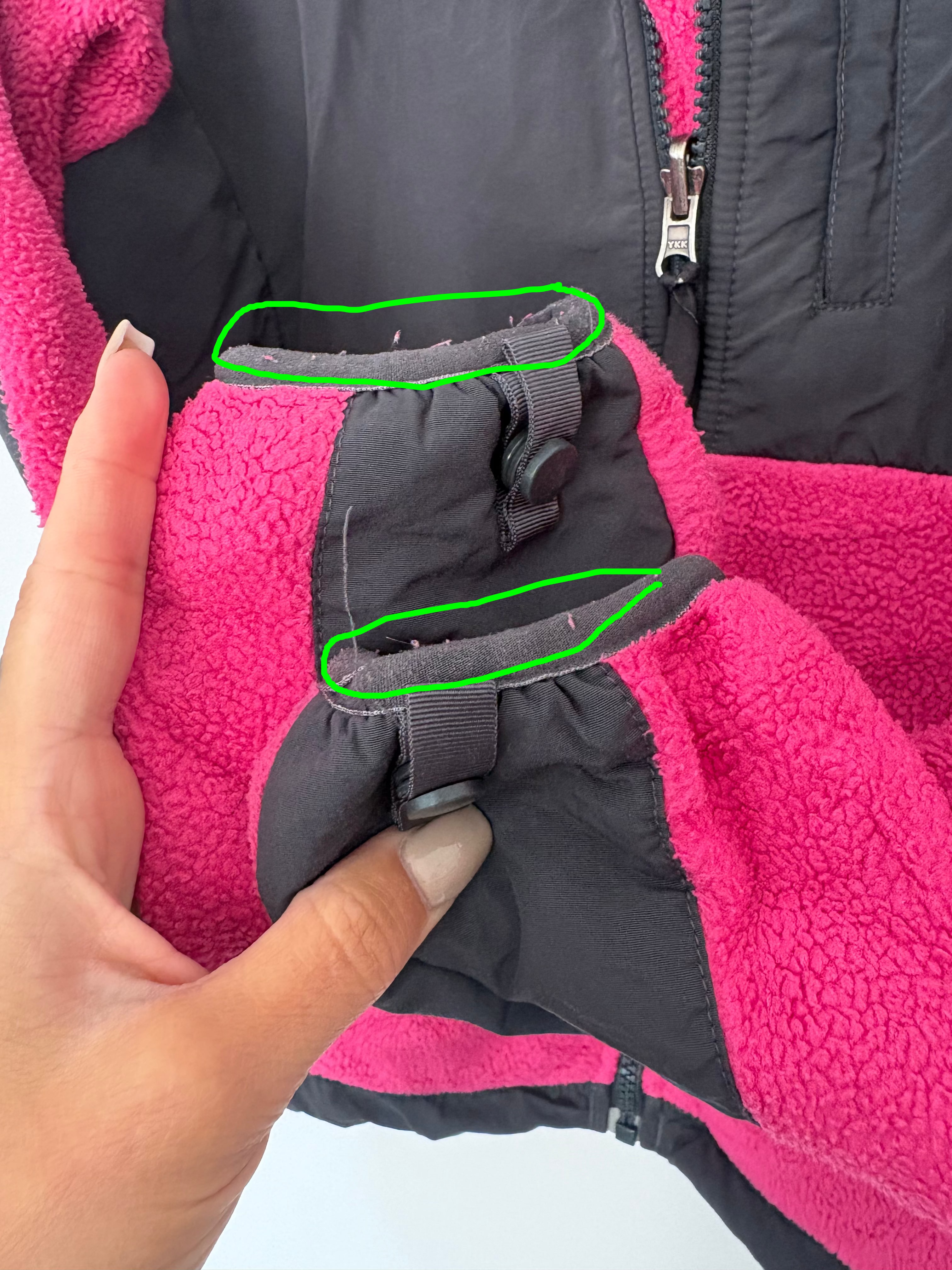 The North Face Women’s Denali-Style Full Zip Fleece – Pink / Black – XS
