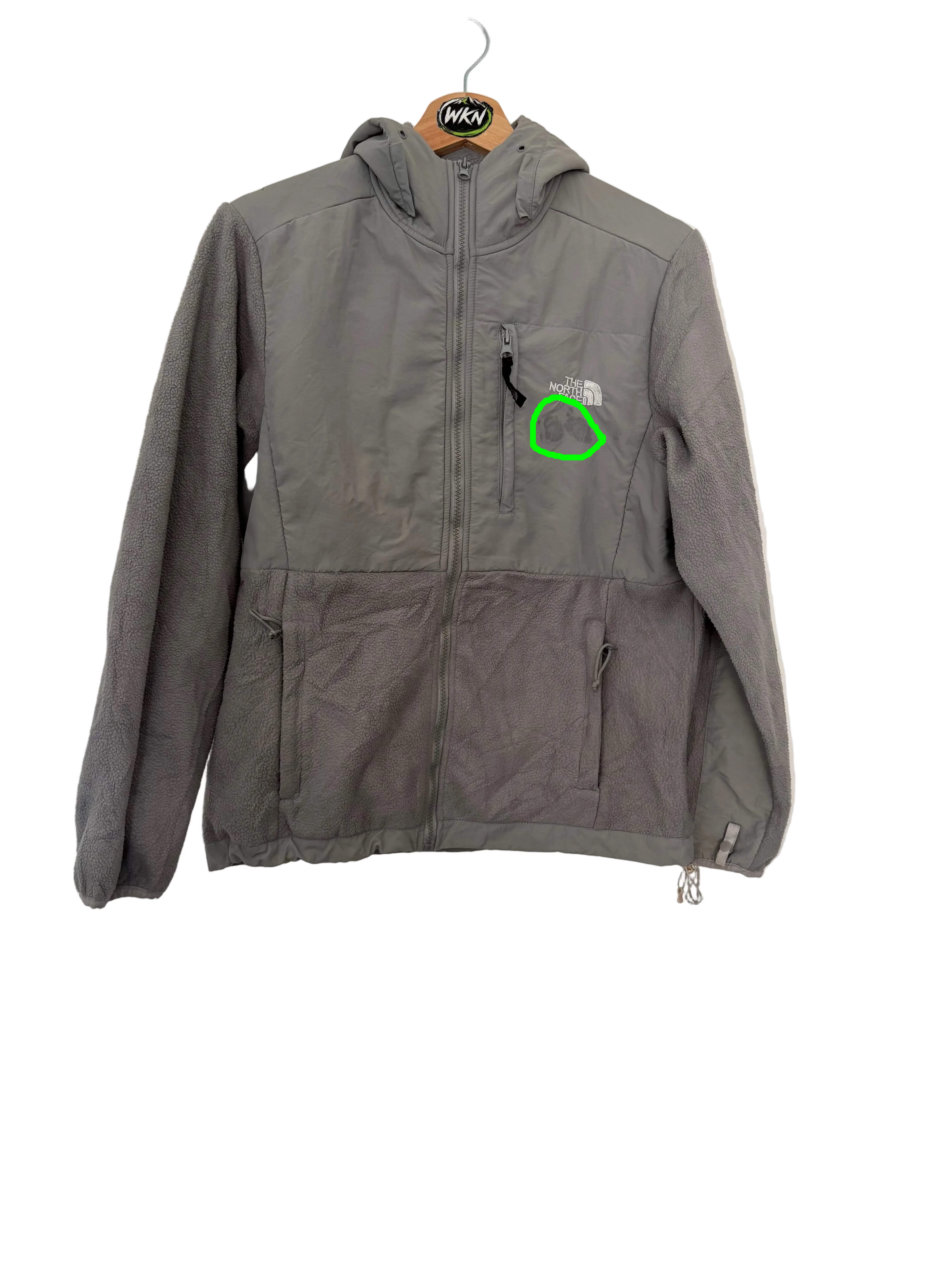 The North Face Hooded Full-Zip Fleece Jacket – Grey – Men’s Medium