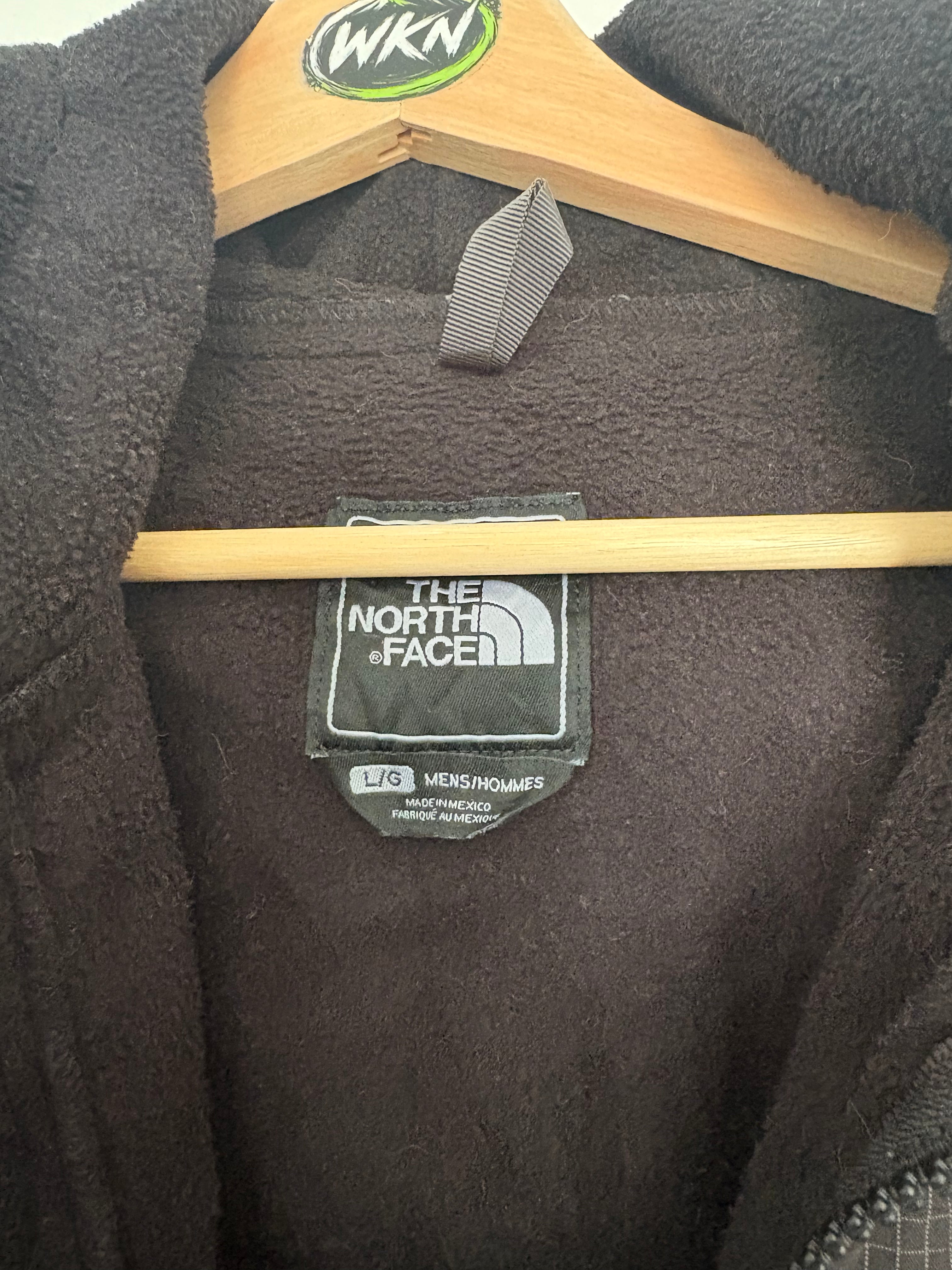 The North Face Hooded Technical Fleece Jacket – Black / Red – Men’s Large