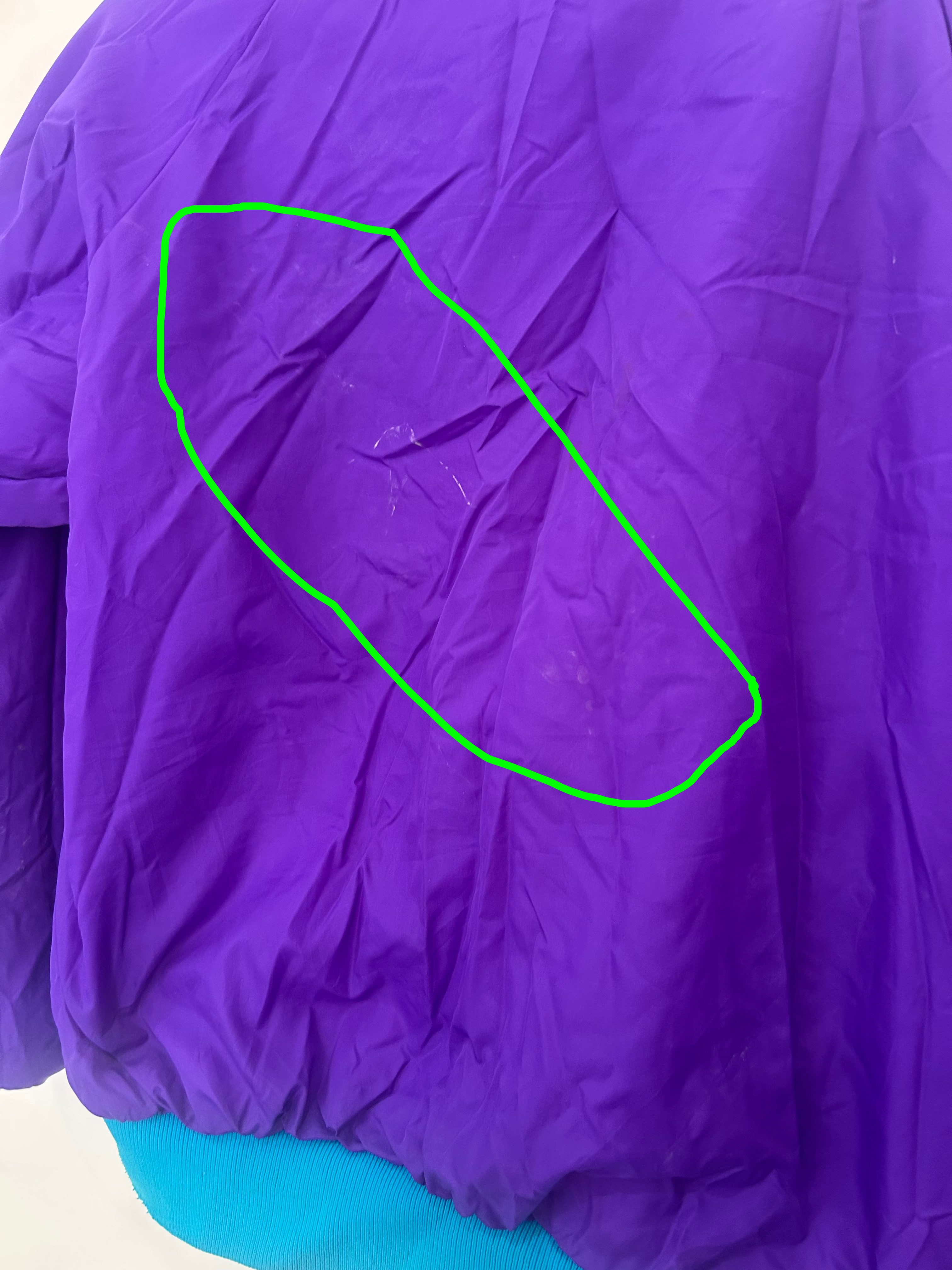 VINTAGE COLUMBIA REVERSIBLE PUFFER JACKET – PURPLE / TEAL -M-