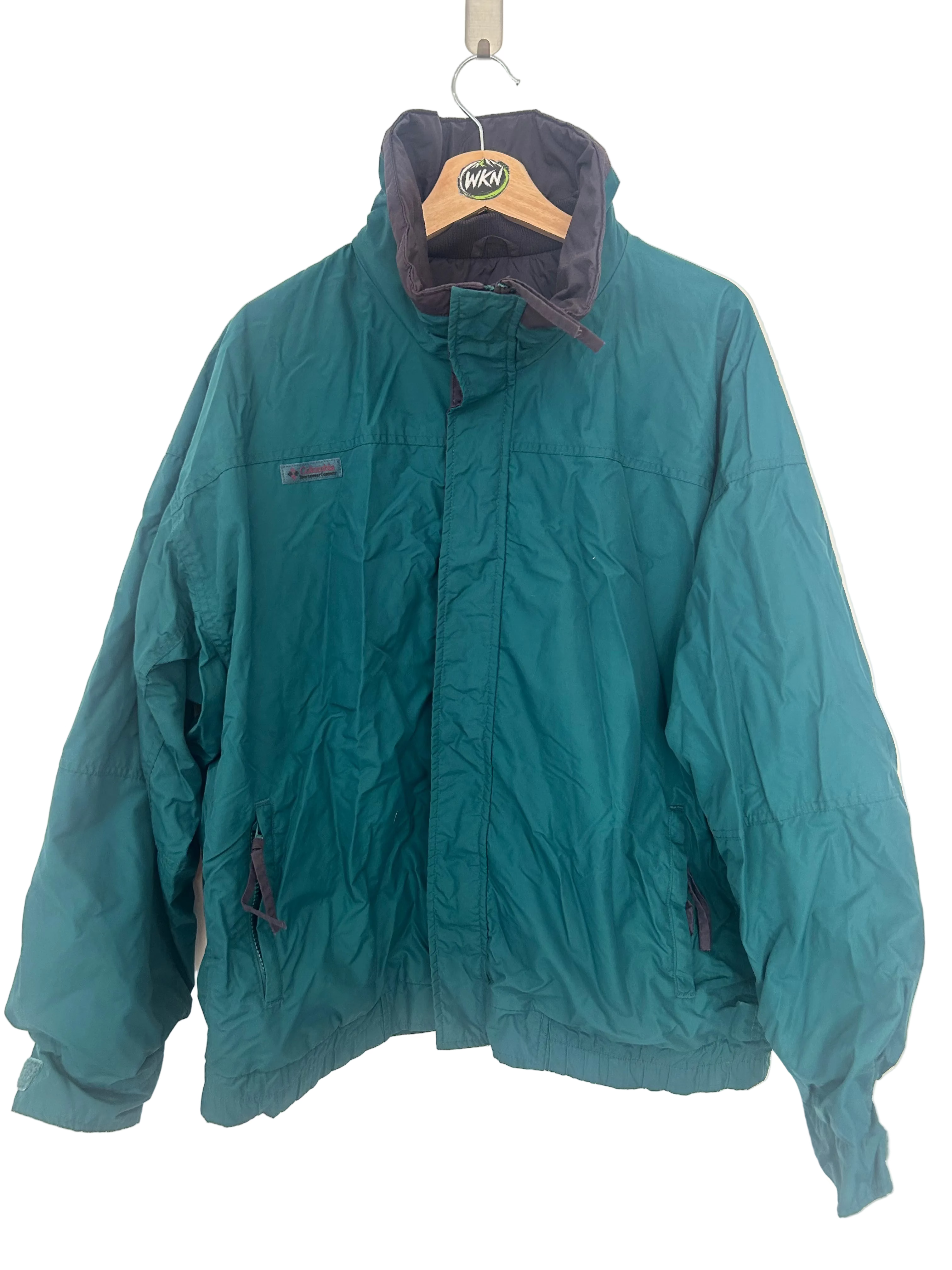 VINTAGE COLUMBIA BUGABOO JACKET – TEAL / GREY – MEN’S XL