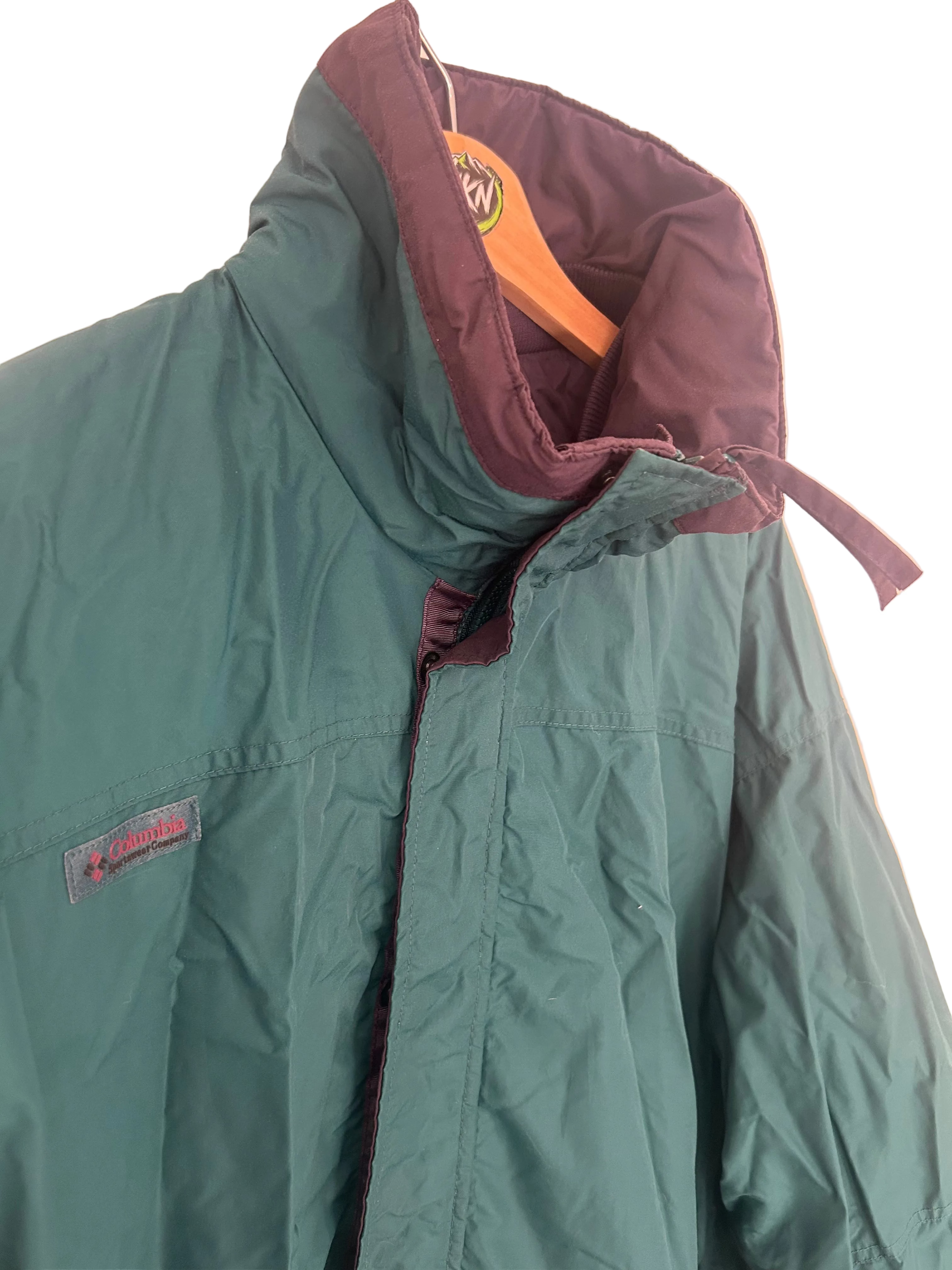 VINTAGE COLUMBIA BUGABOO JACKET – TEAL / GREY – MEN’S XL