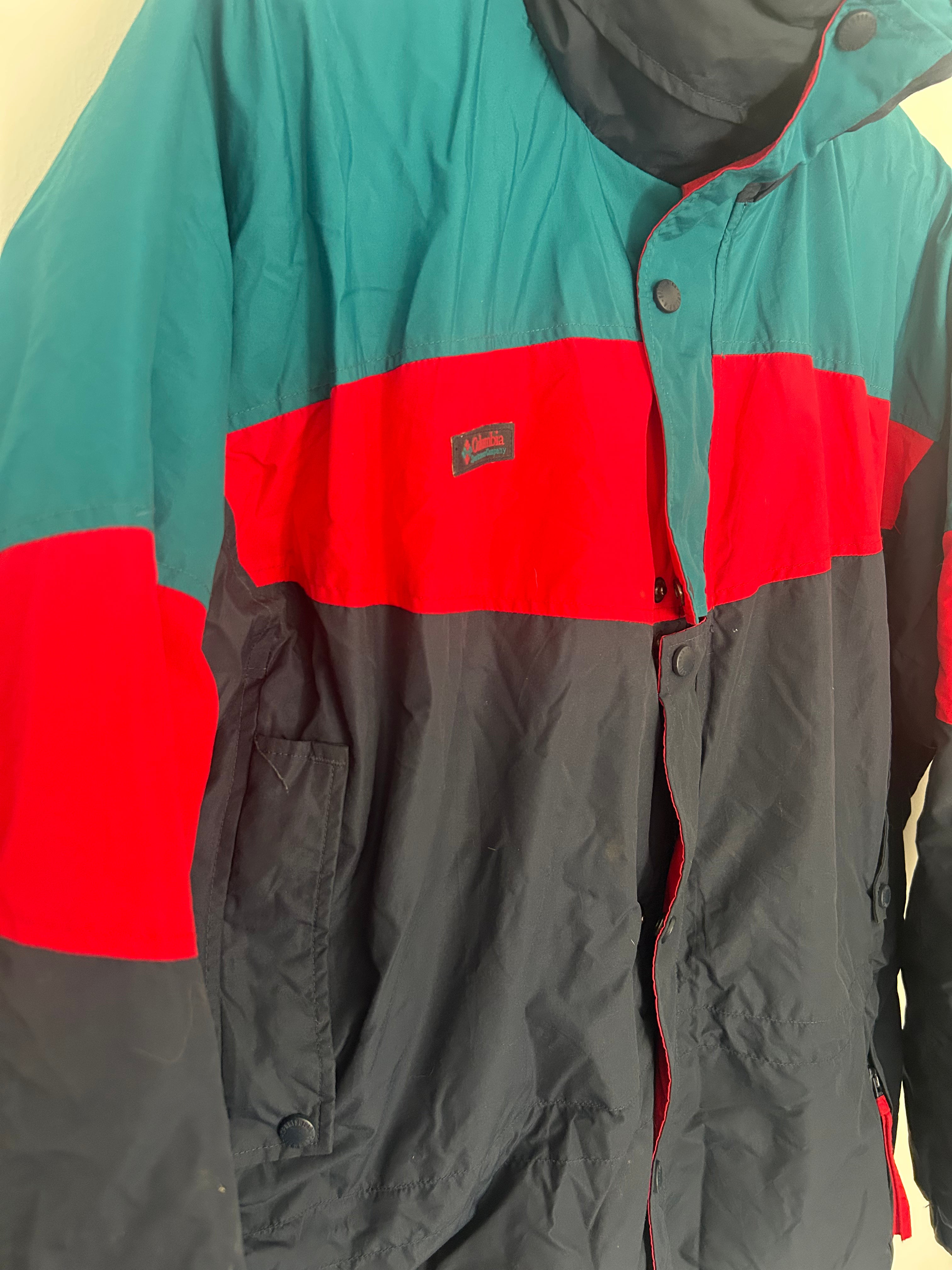 VINTAGE COLUMBIA COLOUR BLOCK JACKET – MEN’S LARGE
