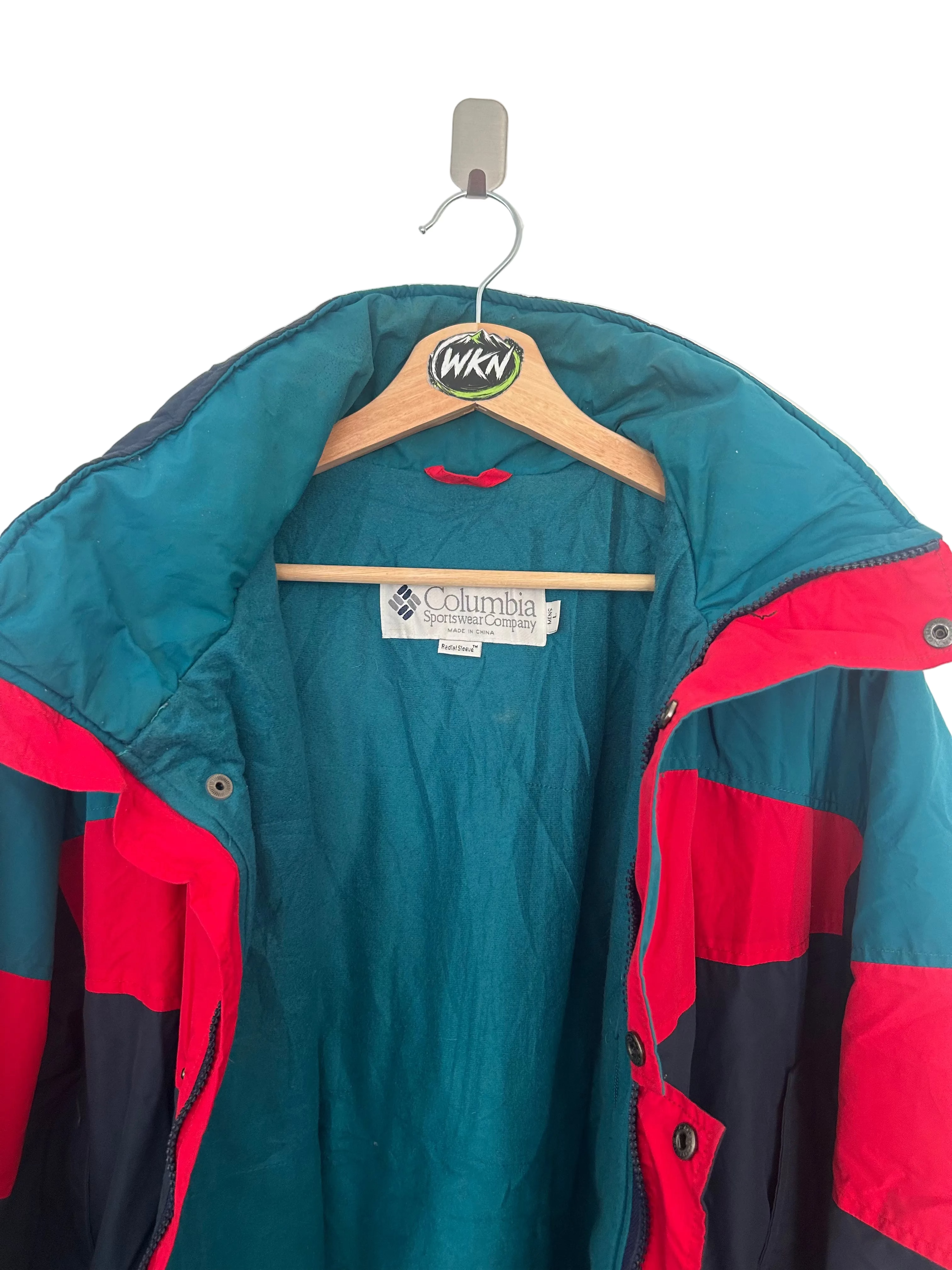 VINTAGE COLUMBIA COLOUR BLOCK JACKET – MEN’S LARGE