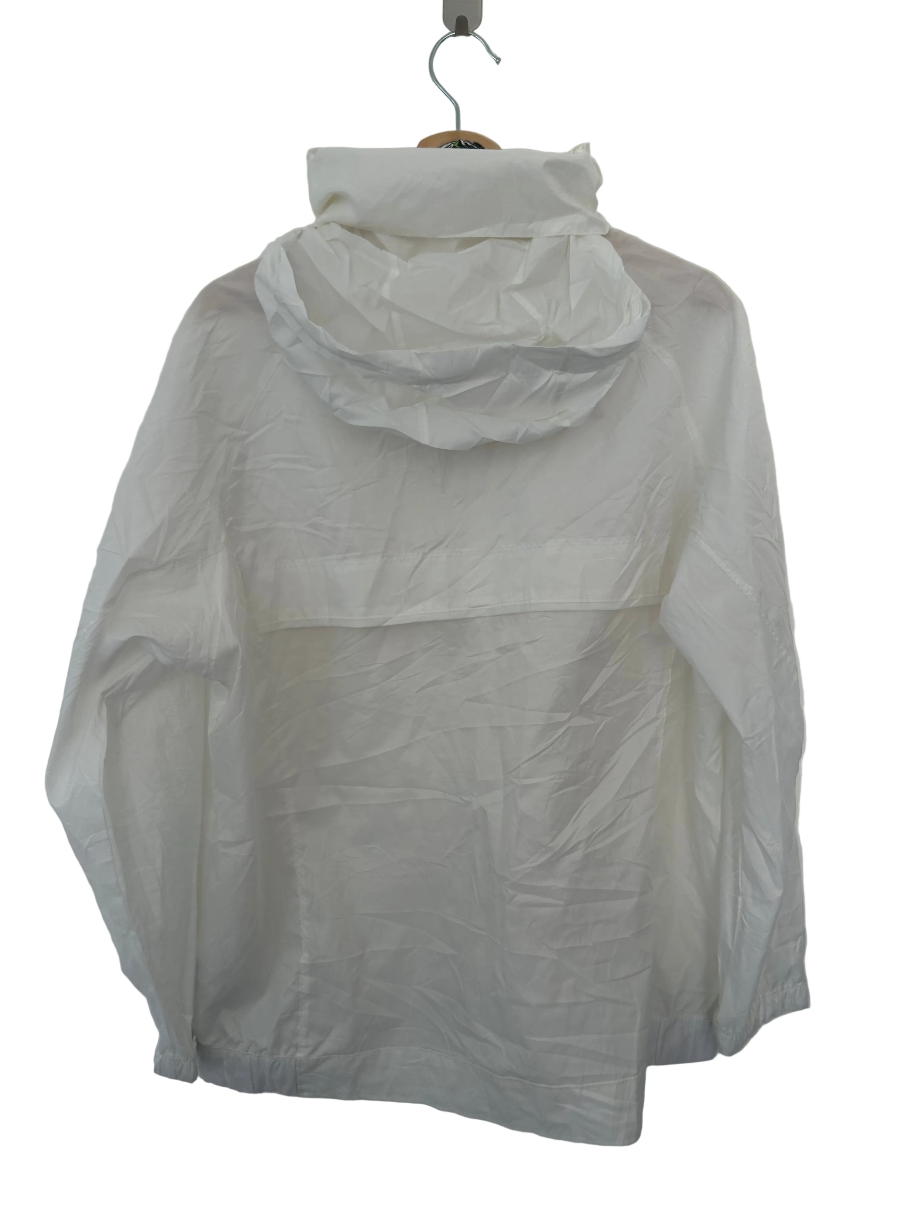 Columbia Lightweight Packable Hooded Windbreaker – White – 1X XL – Grade A
