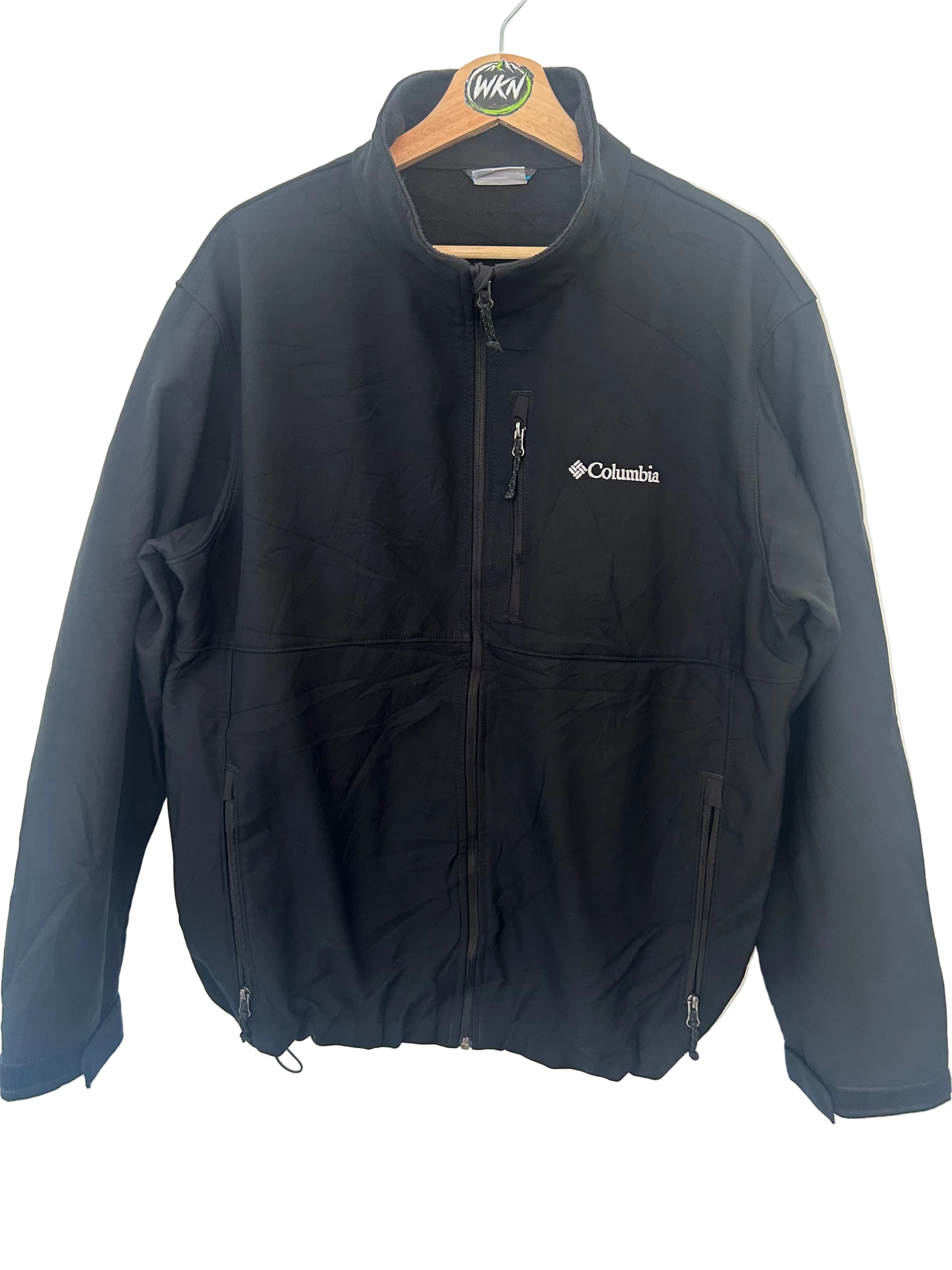 Columbia Fleece-Lined Softshell Jacket – Black – Men’s XL