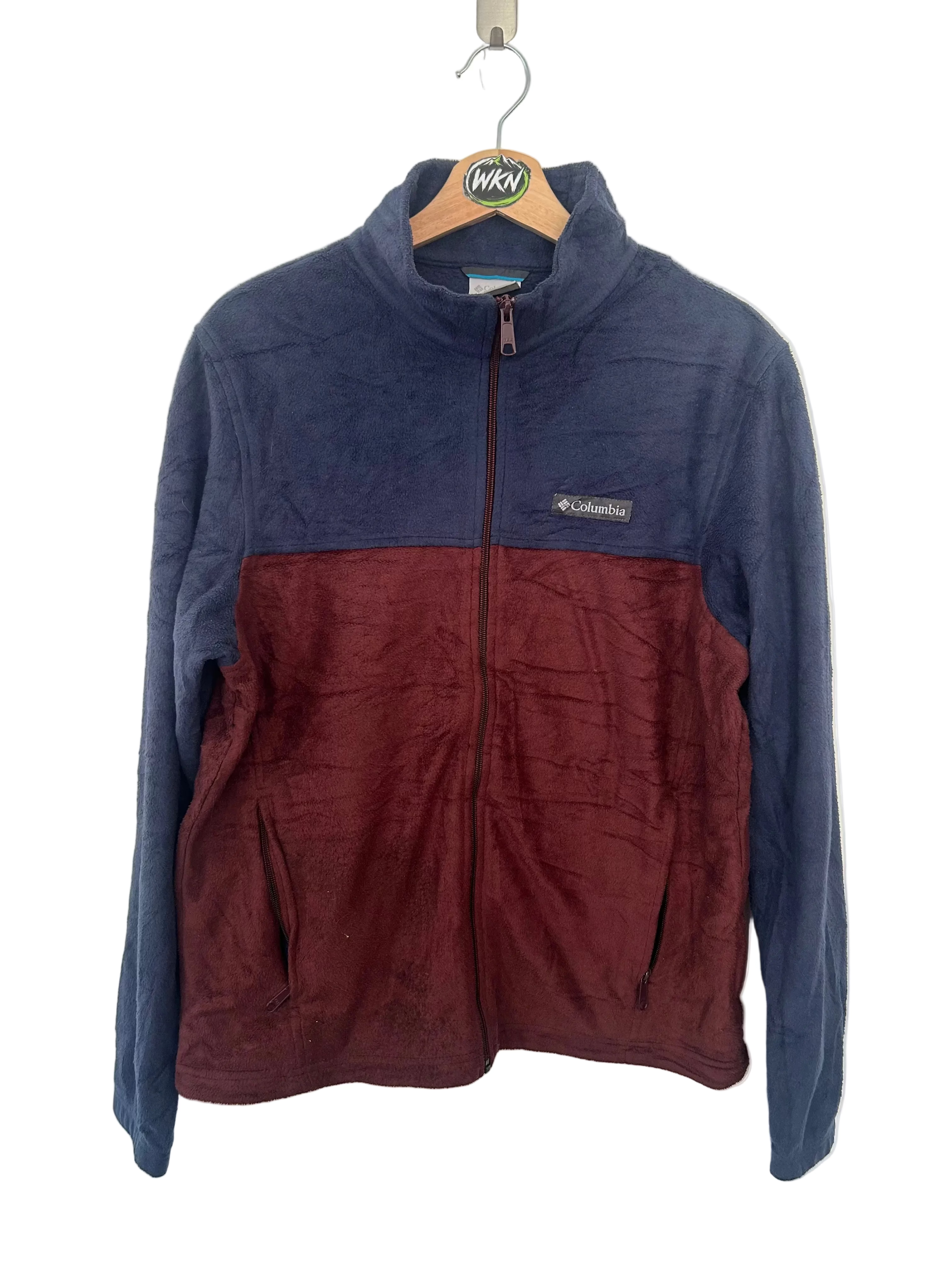 ur Block Full-Zip Fleece – Navy / Burgundy – Size M