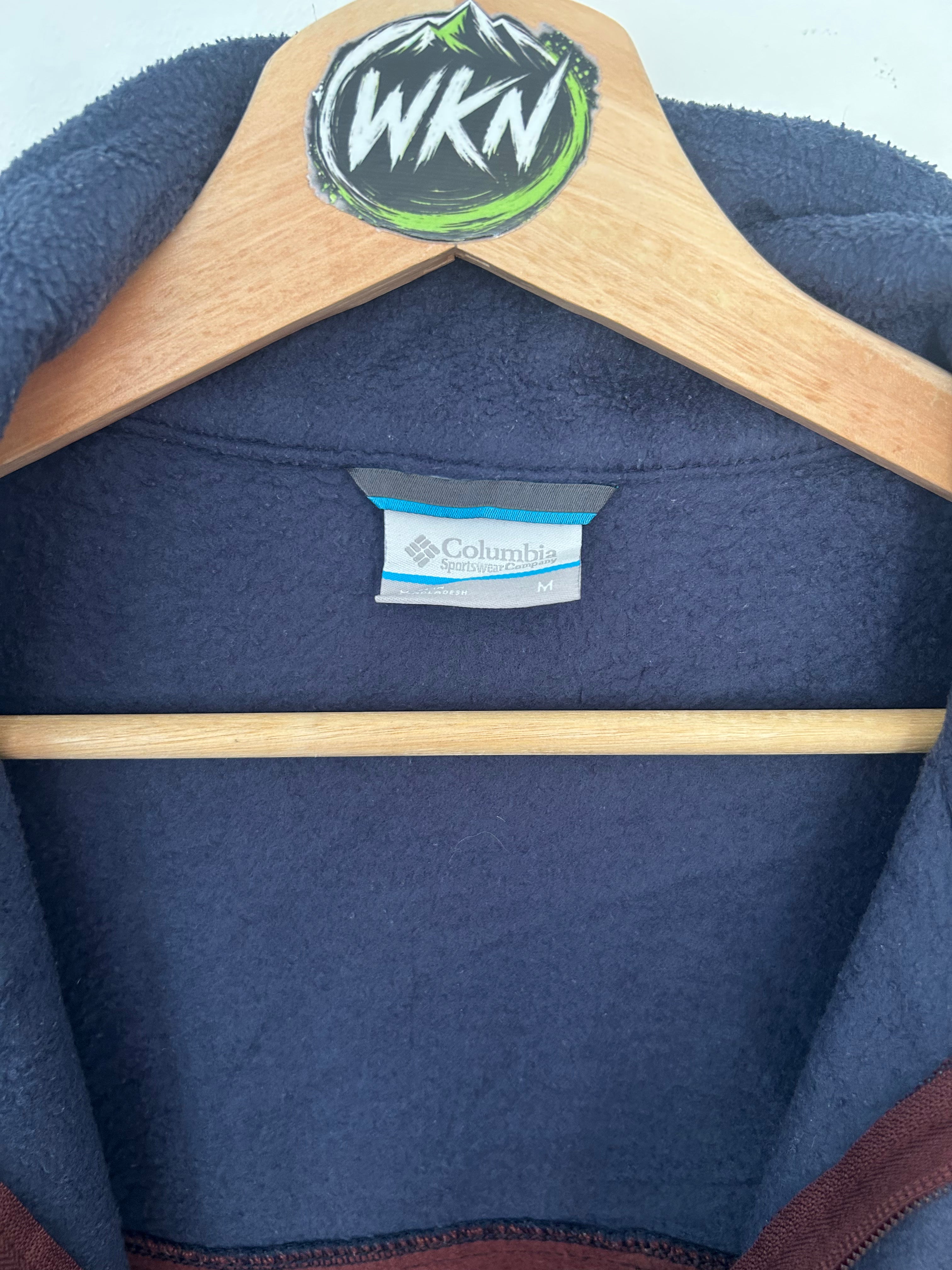 ur Block Full-Zip Fleece – Navy / Burgundy – Size M