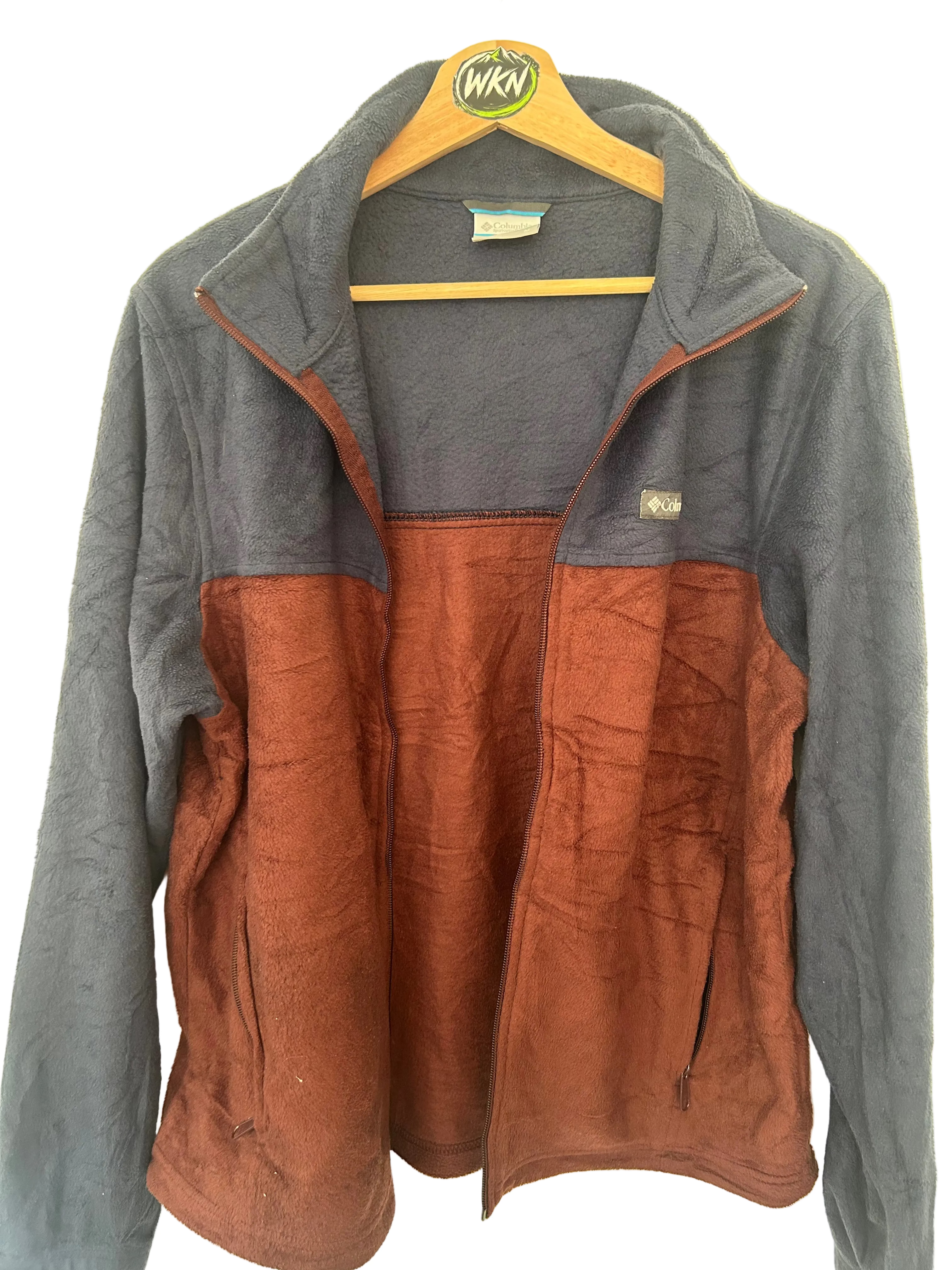 ur Block Full-Zip Fleece – Navy / Burgundy – Size M