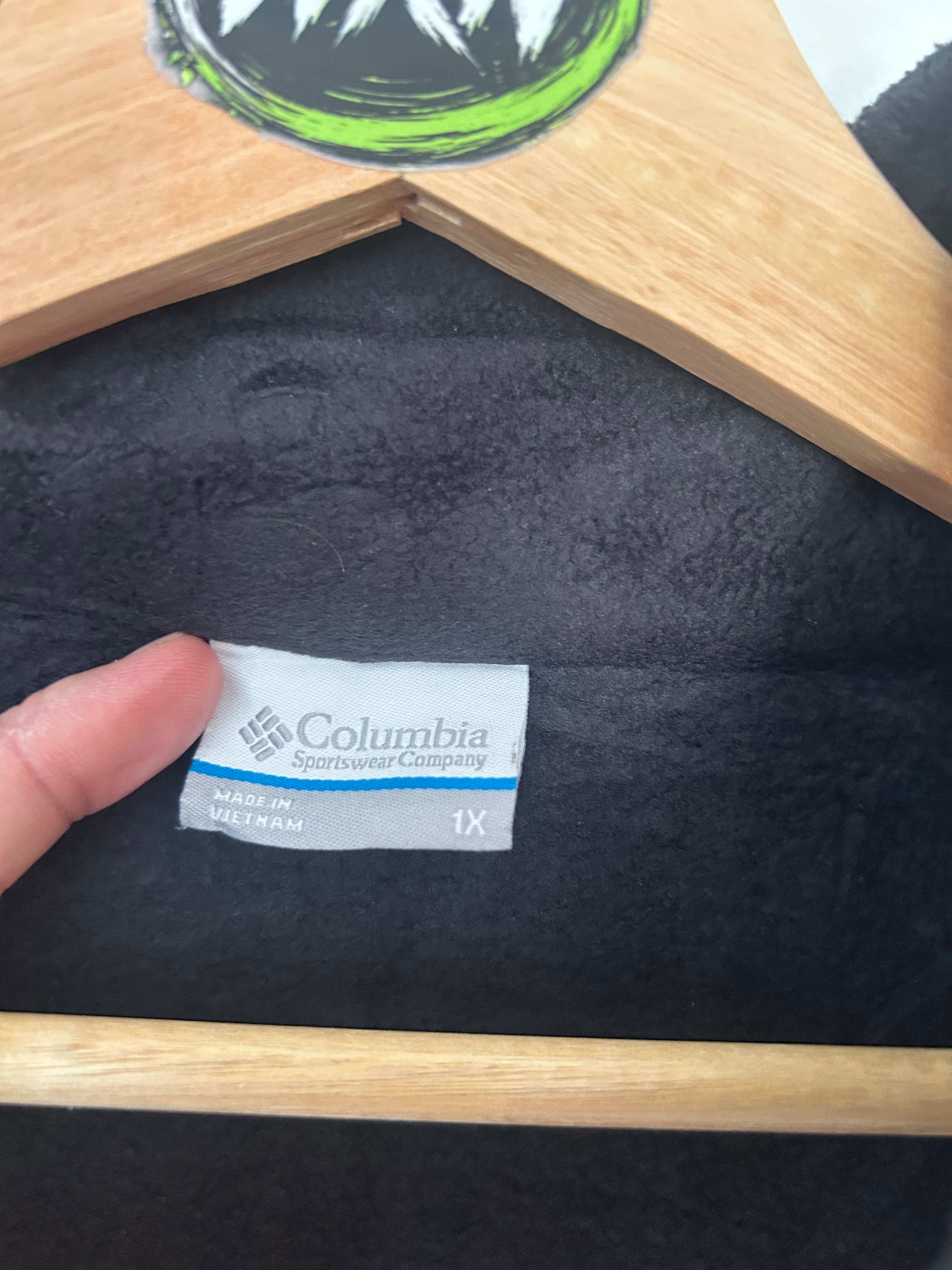 Columbia Full-Zip Fleece Gilet – Black – Mens-Size 1X-Xl