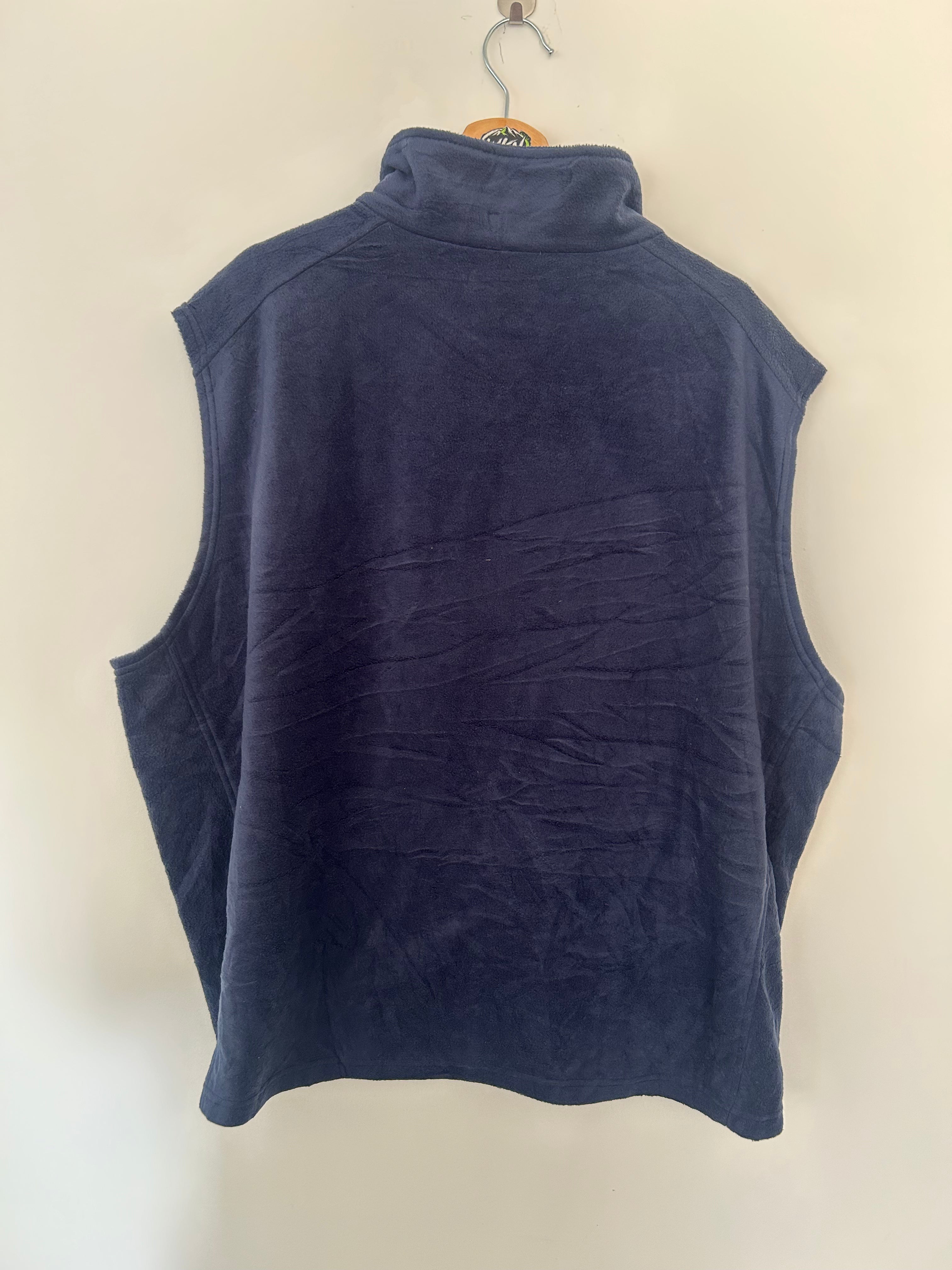 Columbia Full-Zip Fleece Gilet – Navy Blue – 4X
