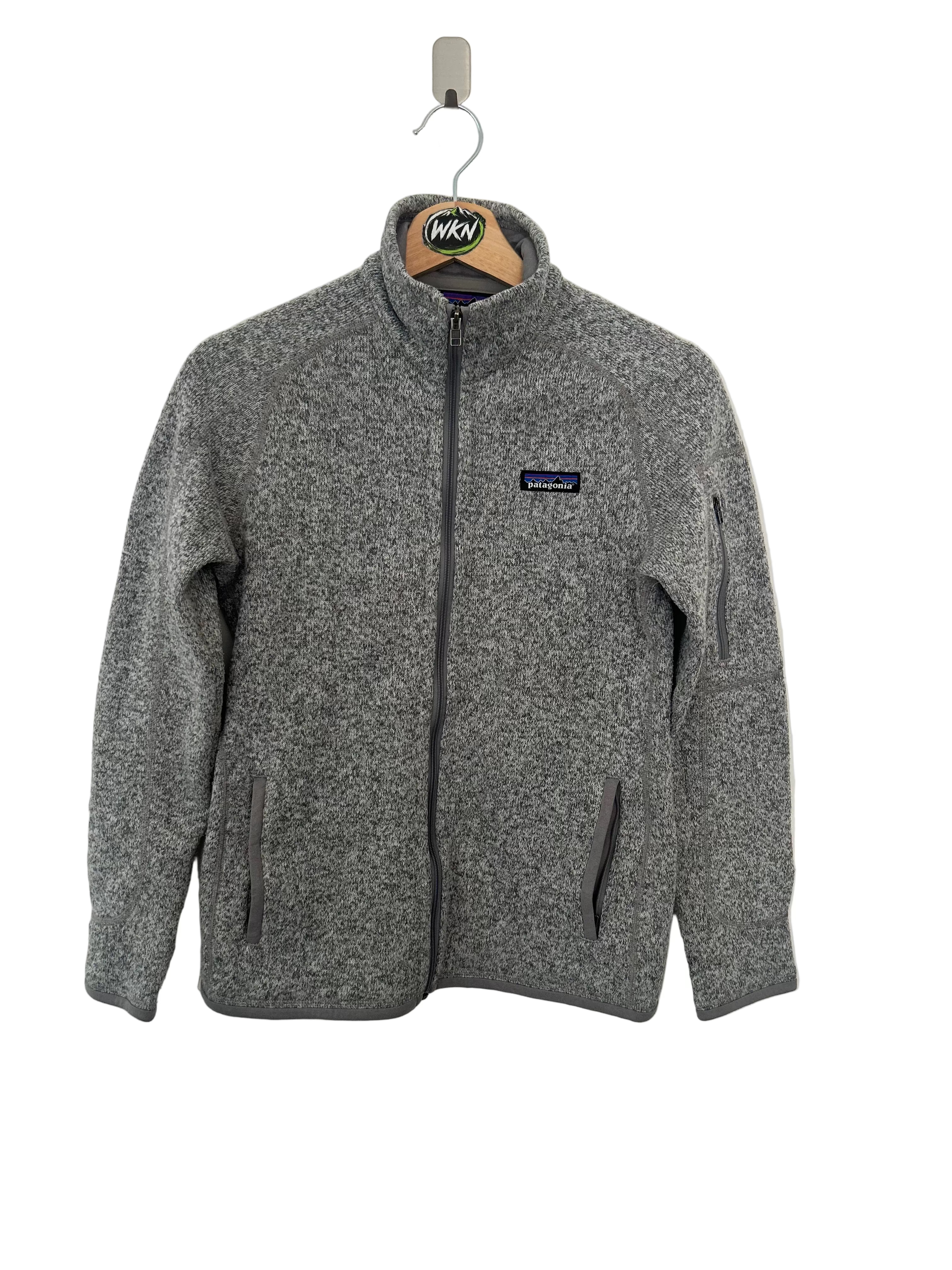 PATAGONIA BETTER SWEATER FULL ZIP FLEECE – GREY – XS-Womens