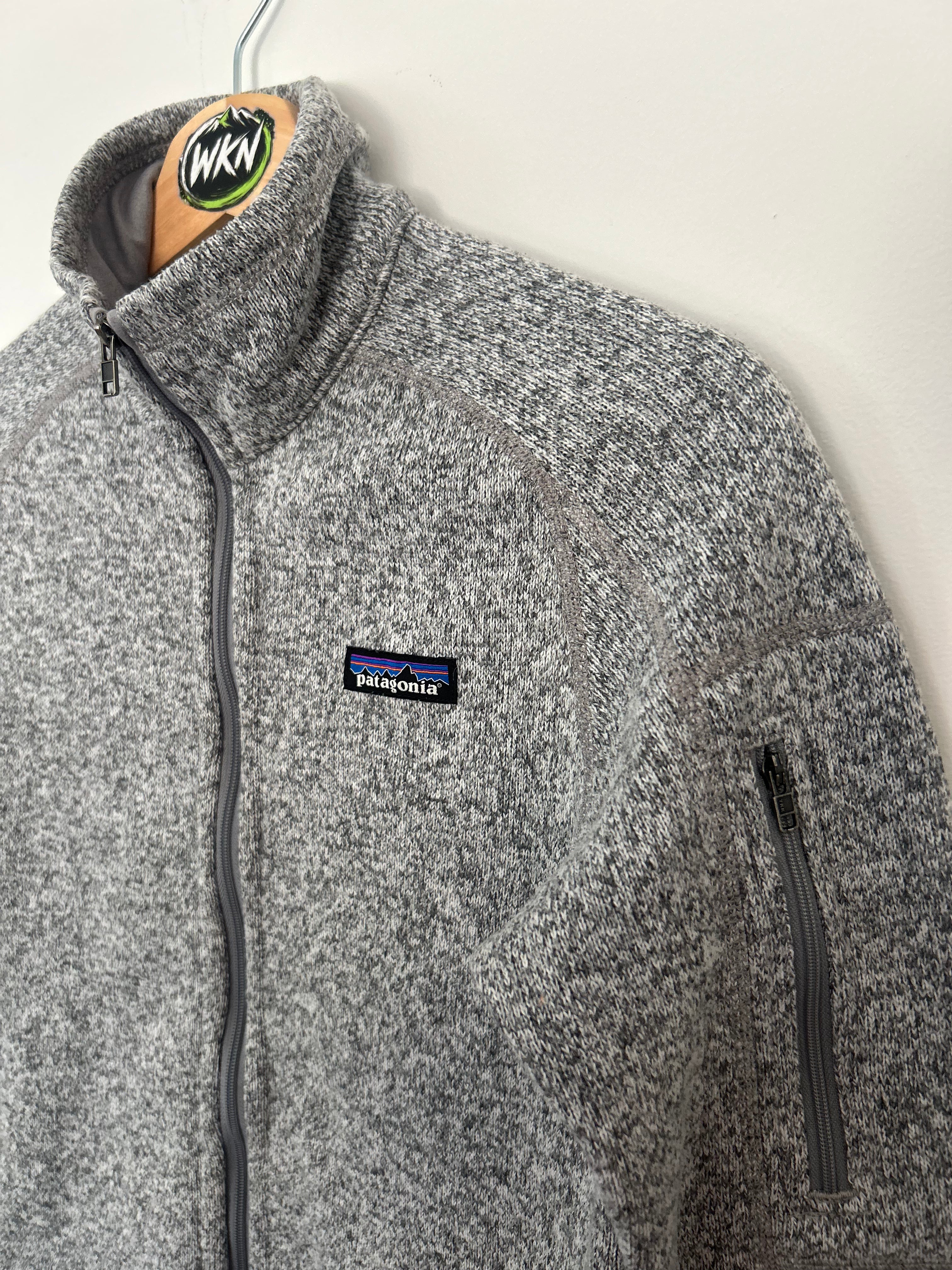 PATAGONIA BETTER SWEATER FULL ZIP FLEECE – GREY – XS-Womens