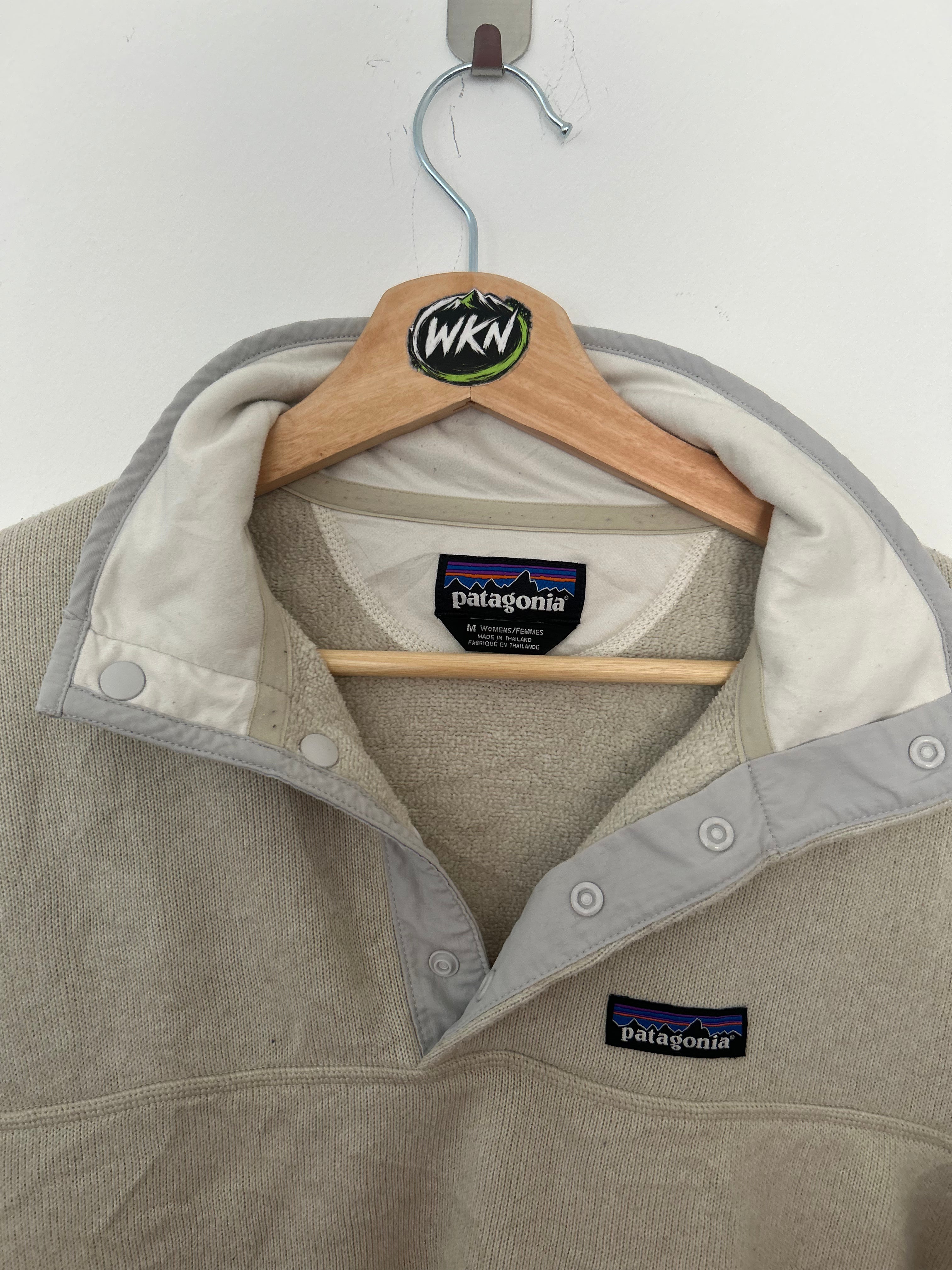 Patagonia Snap-T Pullover – Oatmeal / Beige –Womens- Medium