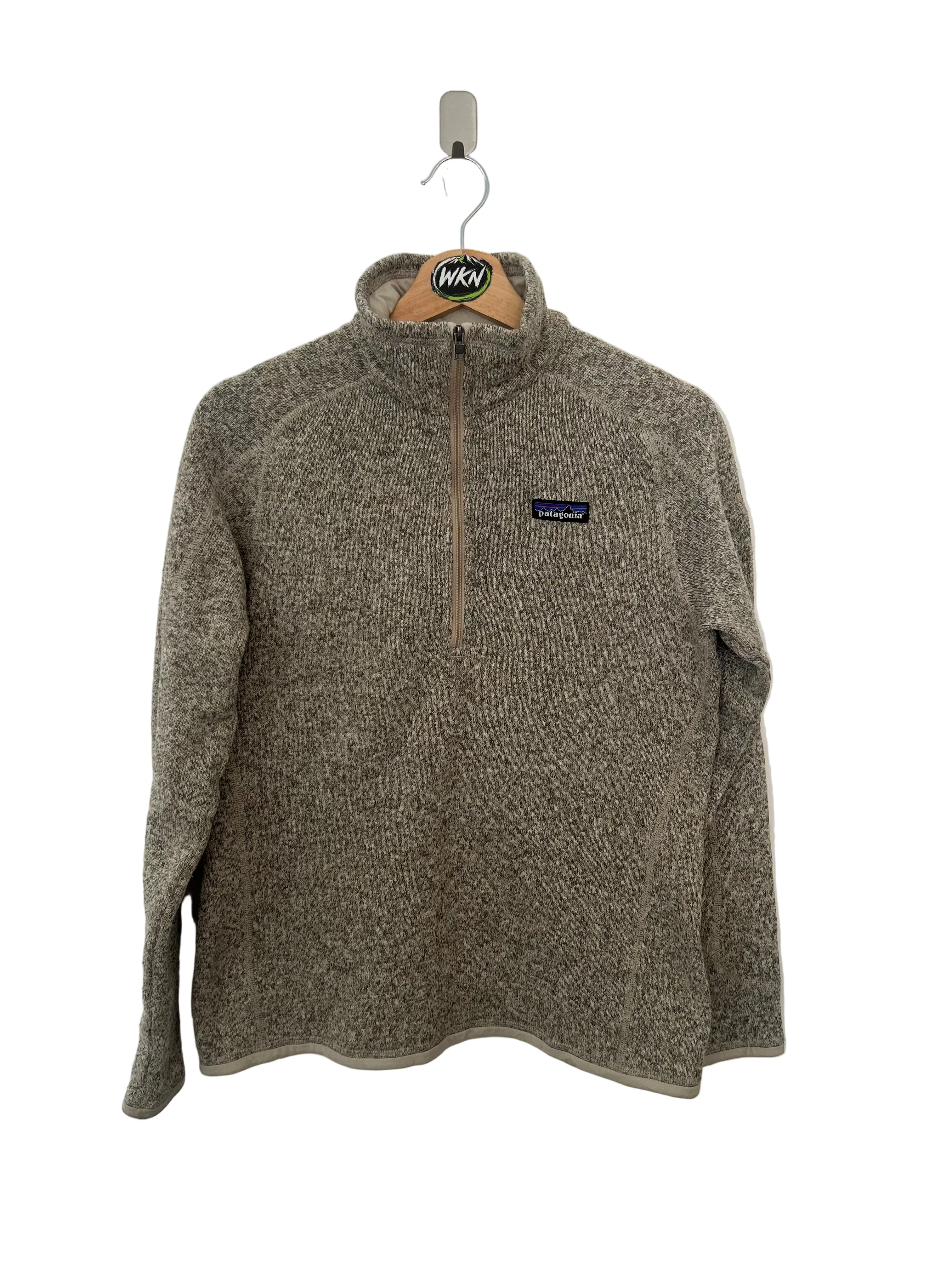 PATAGONIA BETTER SWEATER 1/4 ZIP FLEECE – OATMEAL / GREY – M-Womens